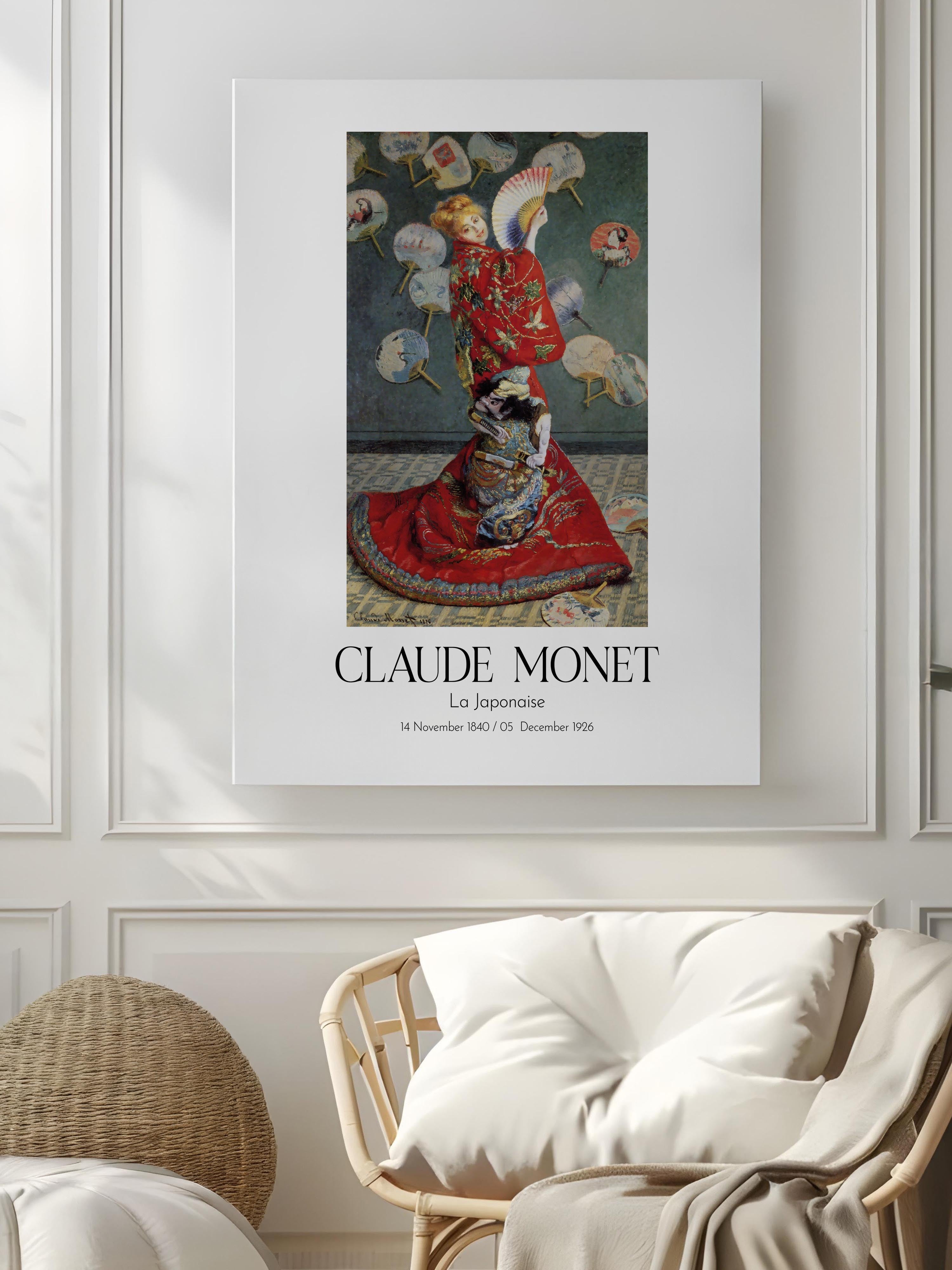 Claude Monet - La Japonaise, Kanvas Tablo, Sanat Serisi NO:110311
