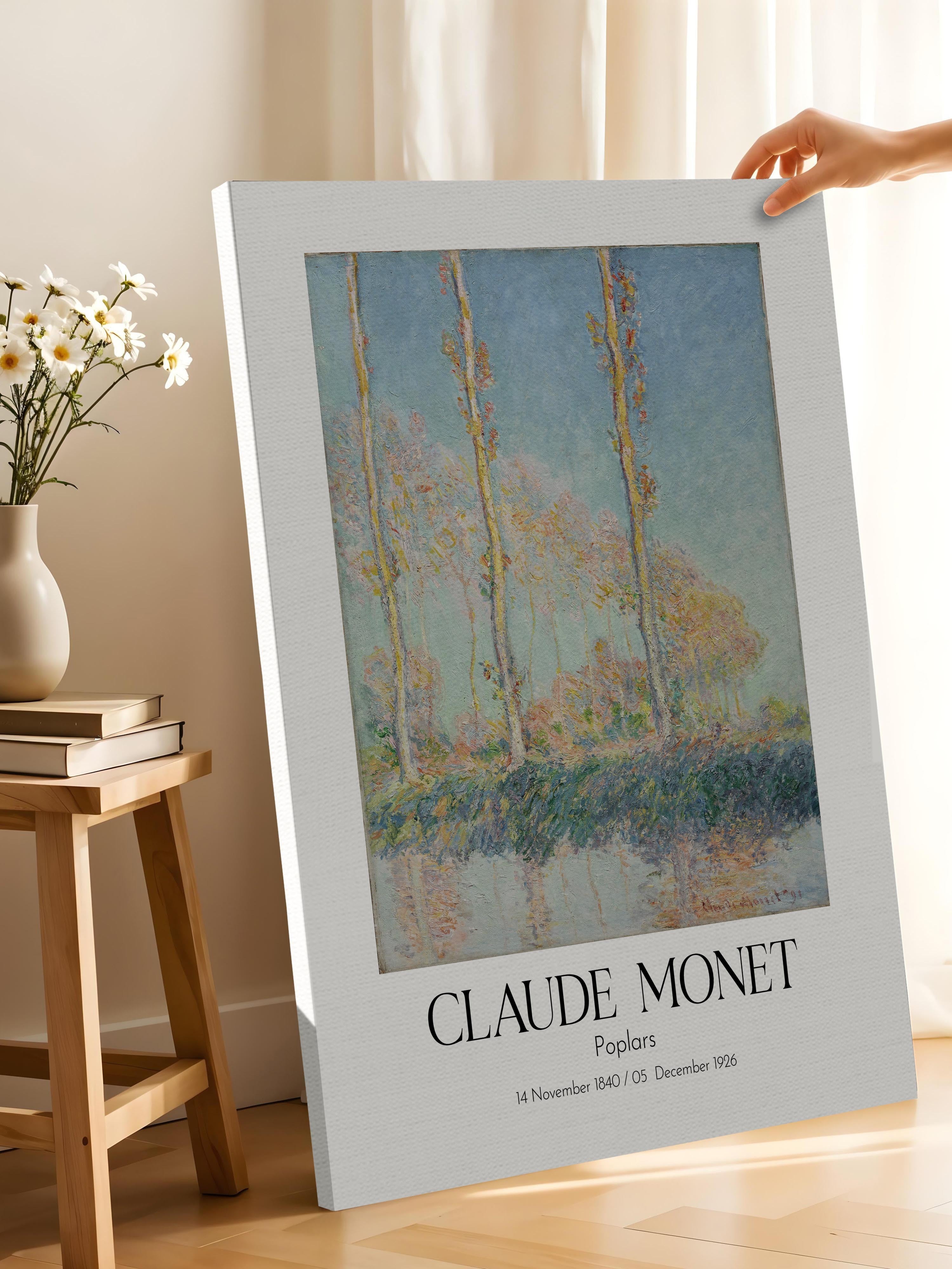 Claude Monet - Poplars, Kanvas Tablo, Sanat Serisi NO:110301