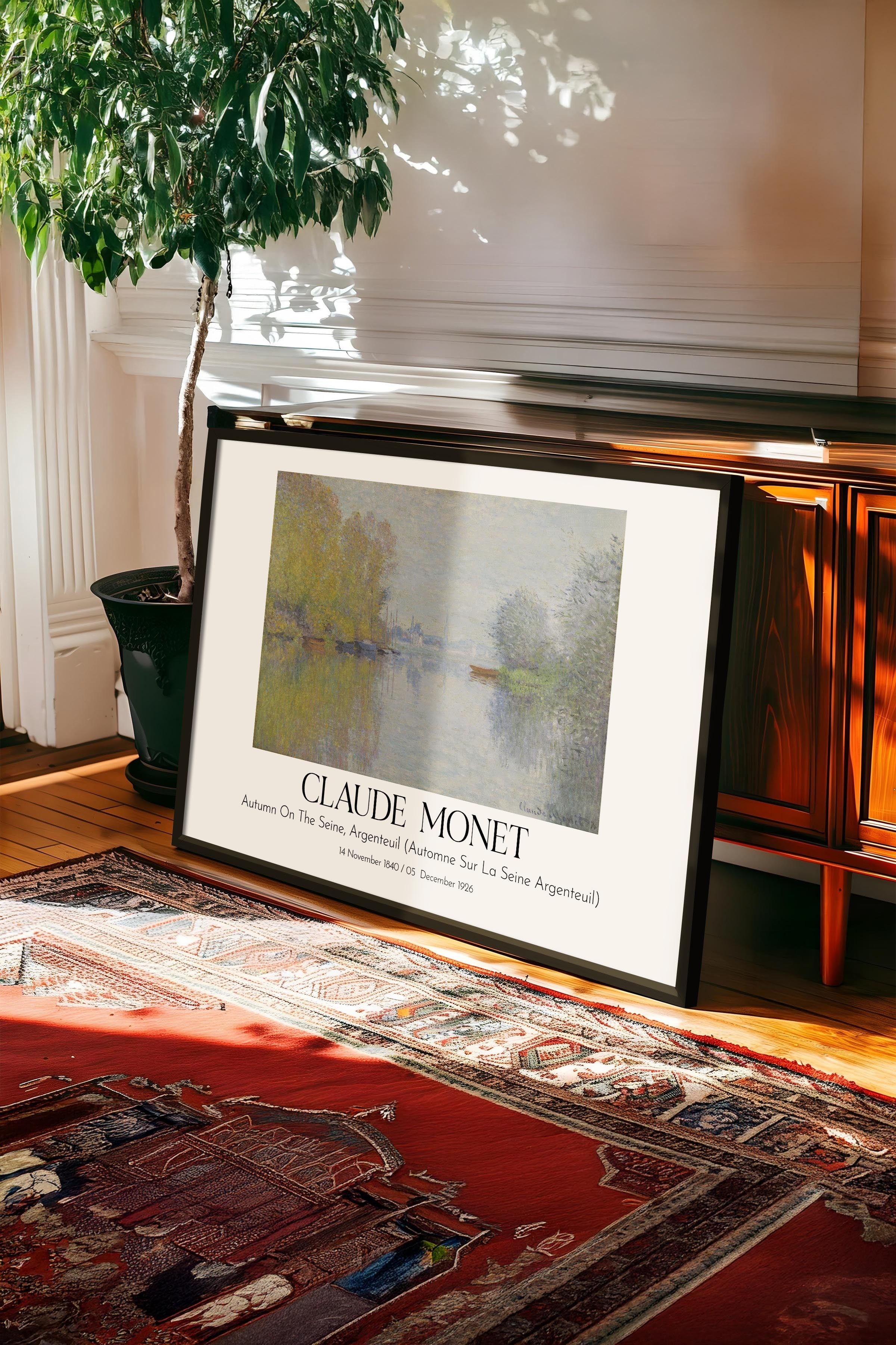 Claude Monet, Siyah Çerçeveli Tablo, Sanat Serisi NO:110316