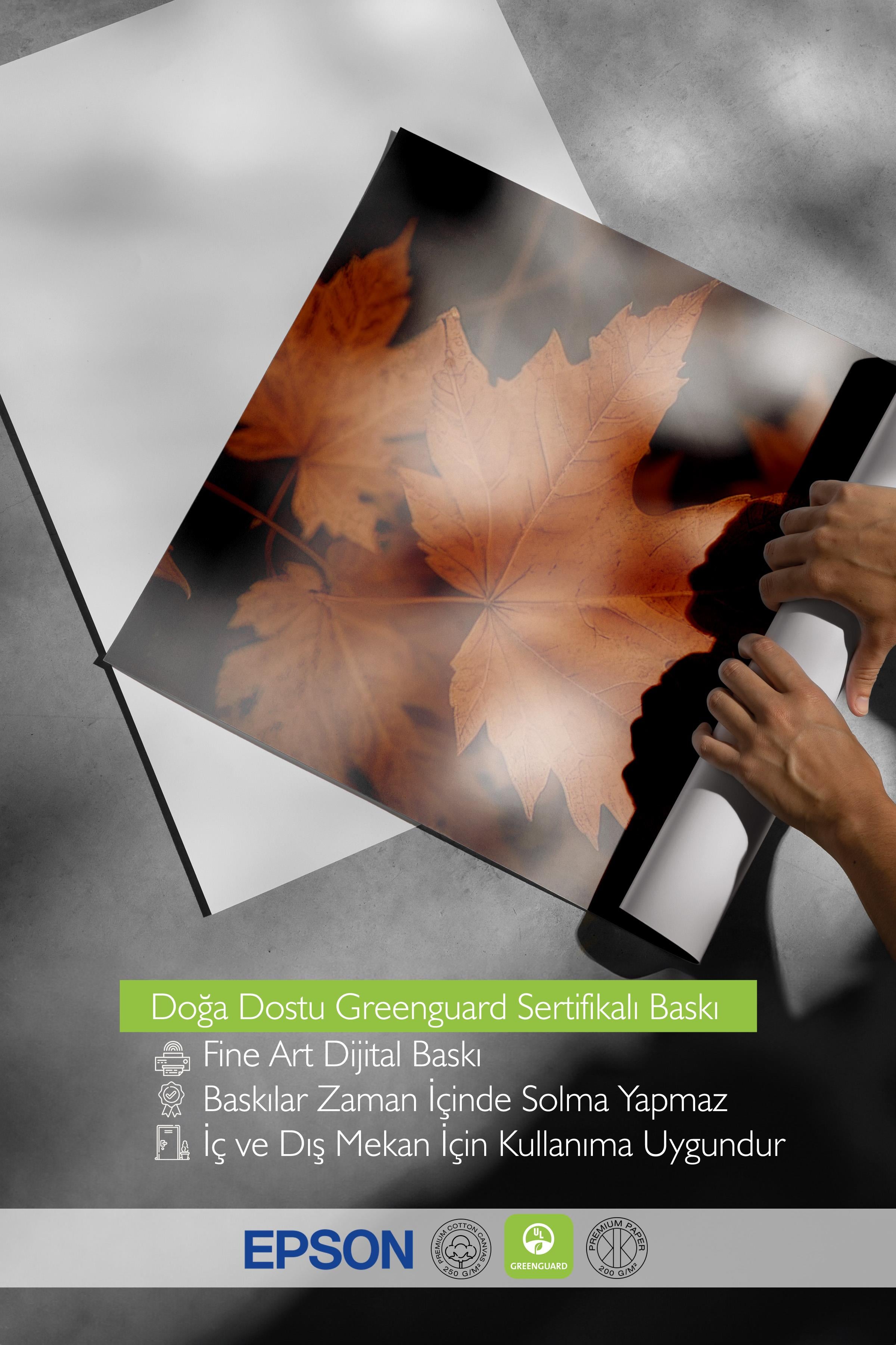 Close Up Leaf Poster, Çerçevesiz Duvar Posteri, Dikey Duvar Tablosu Comfort Serisi NO:108350