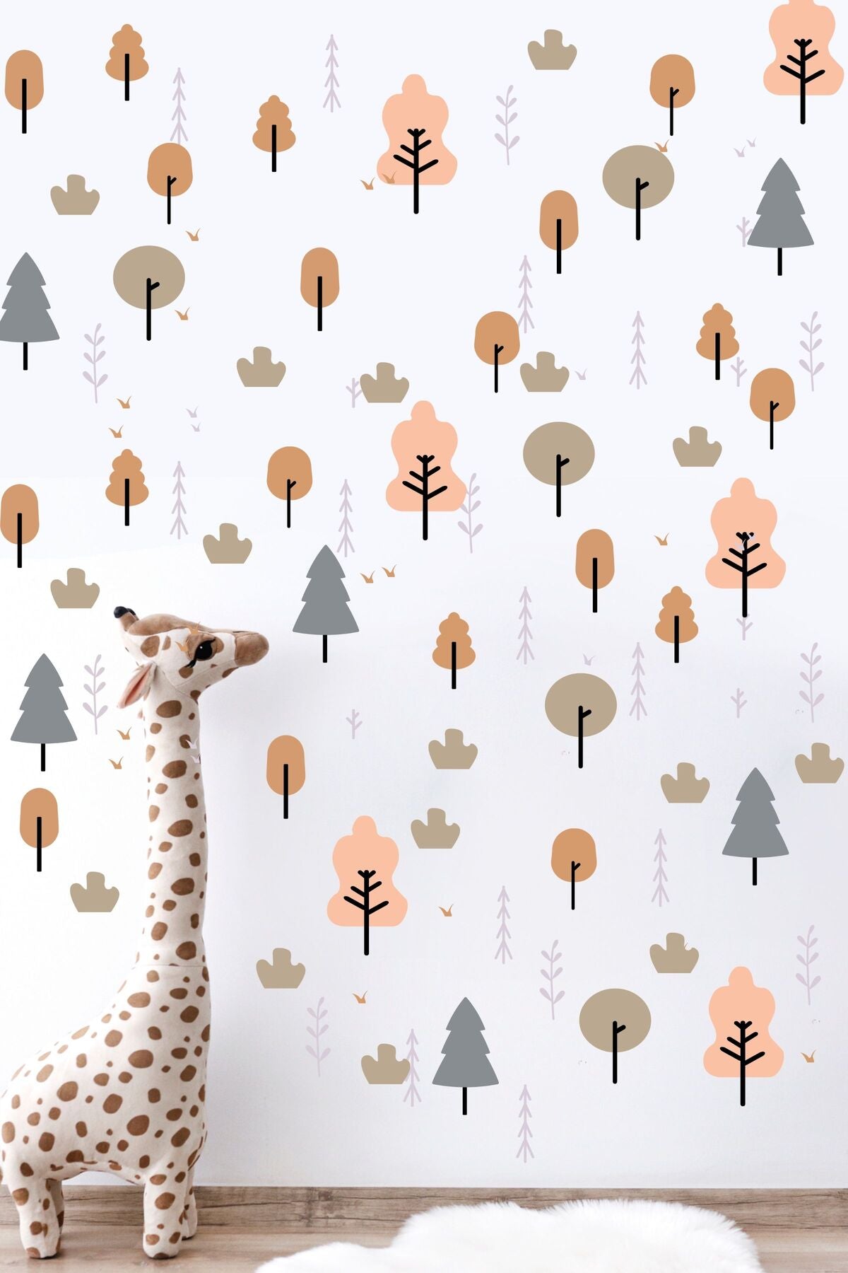Çocuk Bebek Odası Sticker Seti, Boho Desenler, Duvar Dekoru, Çocuk ve Bebek Odası Duvar Stickerı