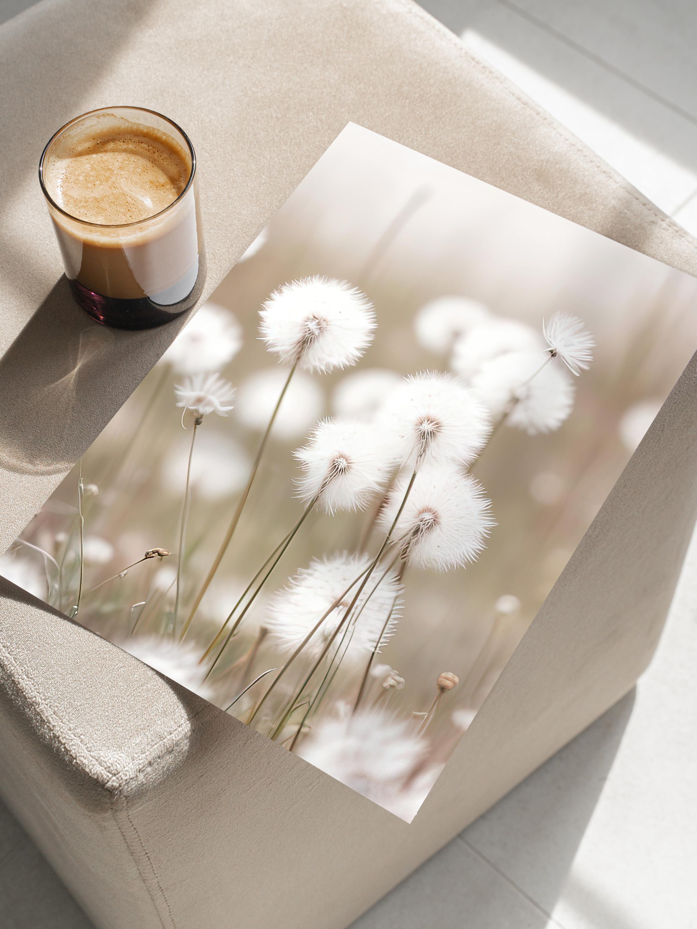 Cottongrass Poster, Çerçevesiz Duvar Posteri, Dikey Duvar Tablosu Comfort Serisi NO:108310