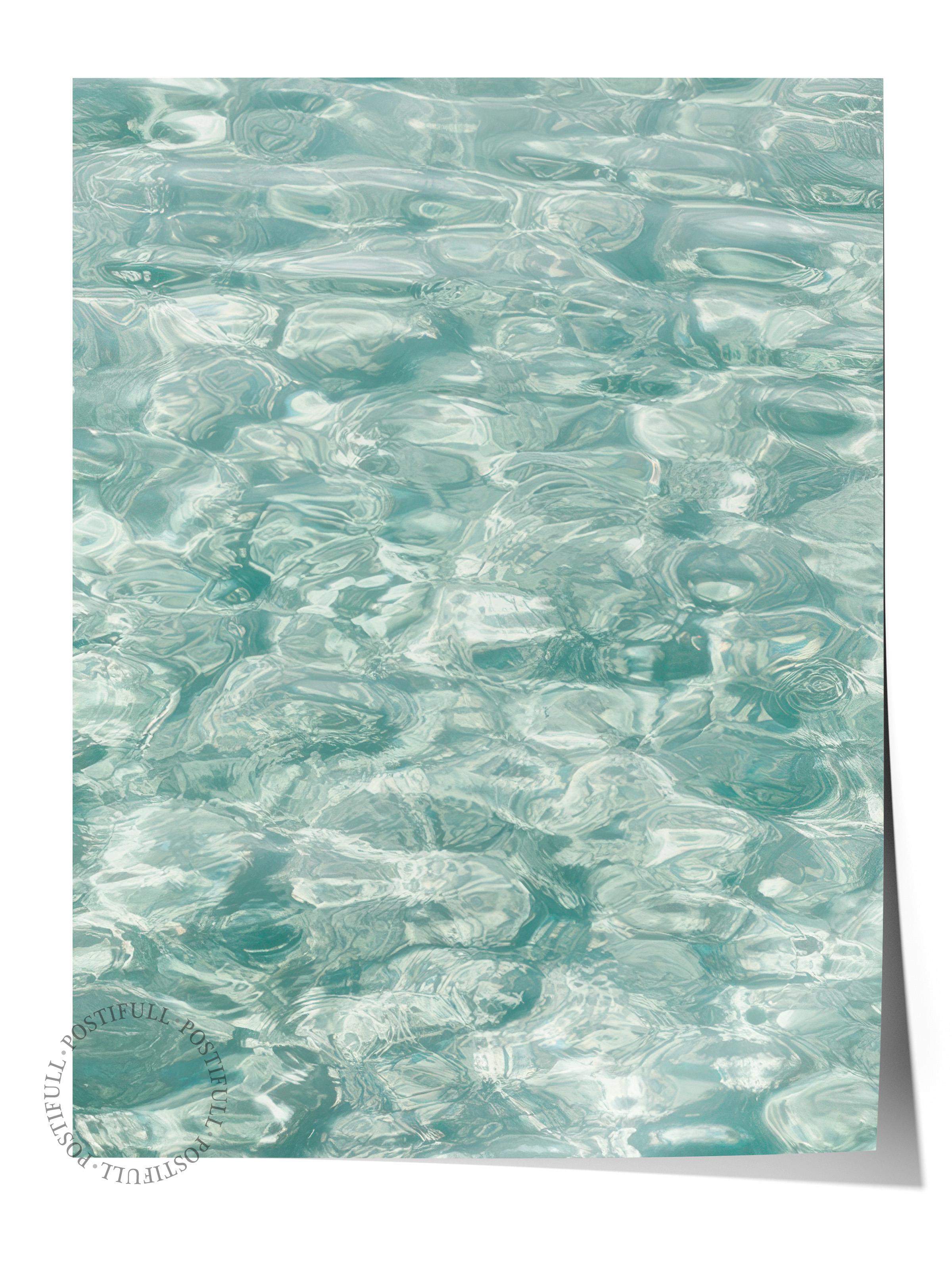 Crystal Water Poster, Çerçevesiz Duvar Posteri, Dikey Duvar Tablosu Comfort Serisi NO:108485