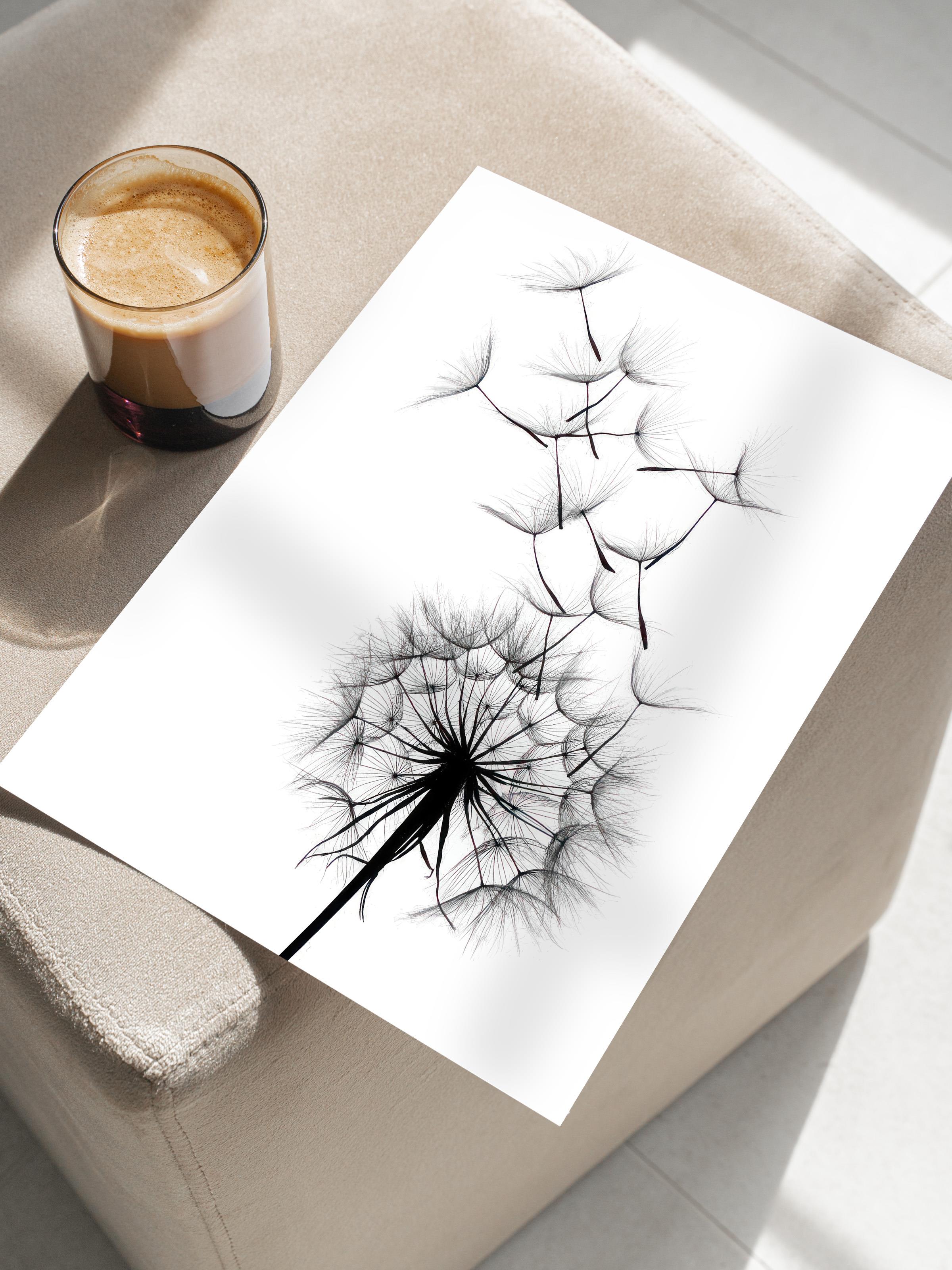 Dandelion wish Poster, Çerçevesiz Duvar Posteri, Dikey Duvar Tablosu Comfort Serisi NO:108520