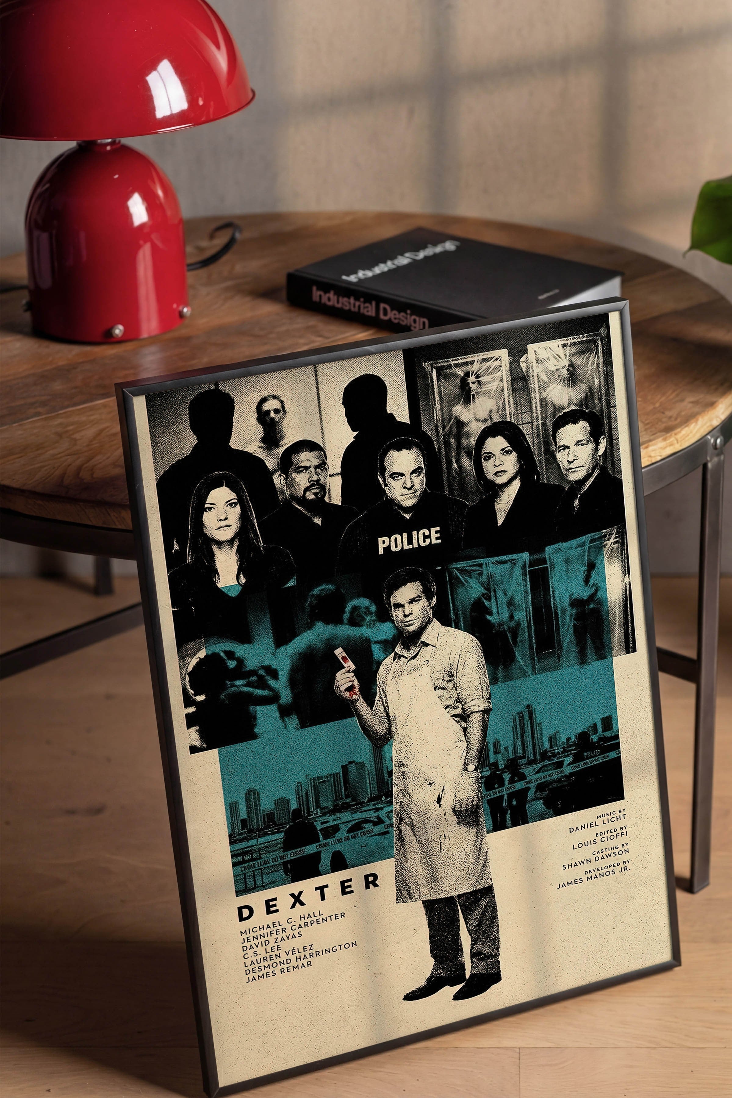 Dexter Siyah Çerçeveli Poster, Sinema ve Dizi Tablo, Film Dizi Afişleri NO:112776