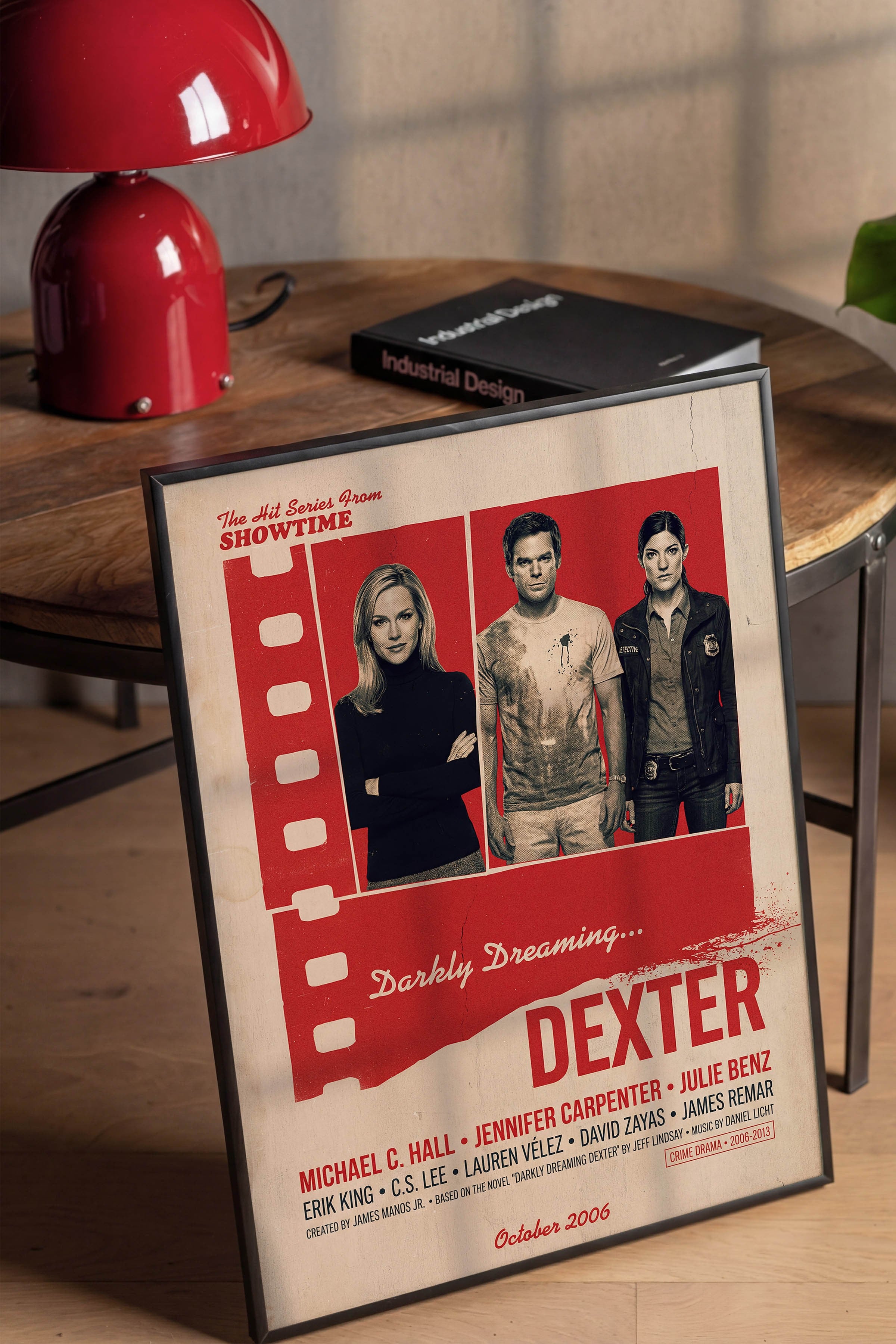 Dexter Siyah Çerçeveli Poster, Sinema ve Dizi Tablo, Film Dizi Afişleri NO:112852