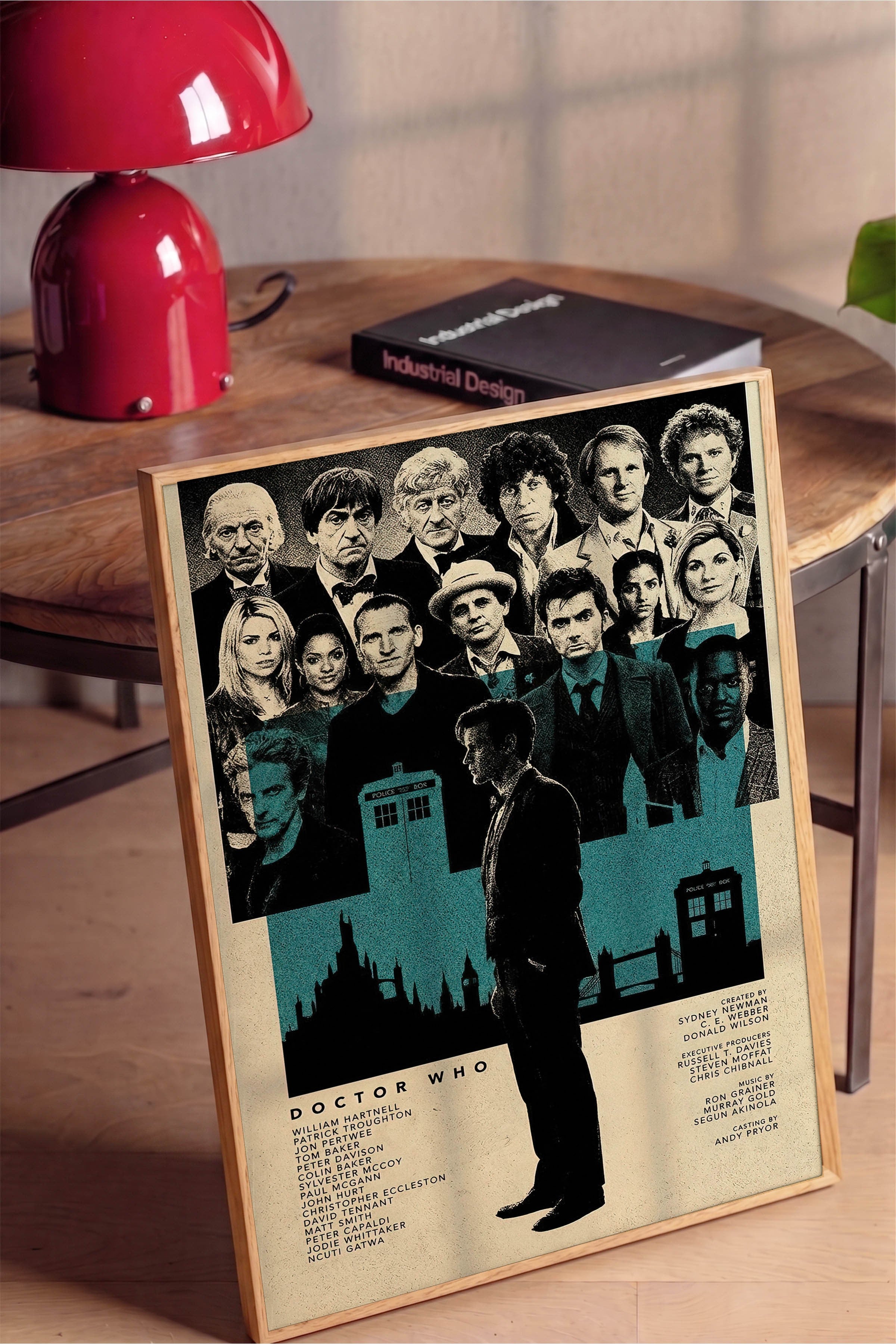 Doctor Who Ahşap Çerçeveli Poster, Sinema ve Dizi Tablo, Film Dizi Afişleri NO:112800