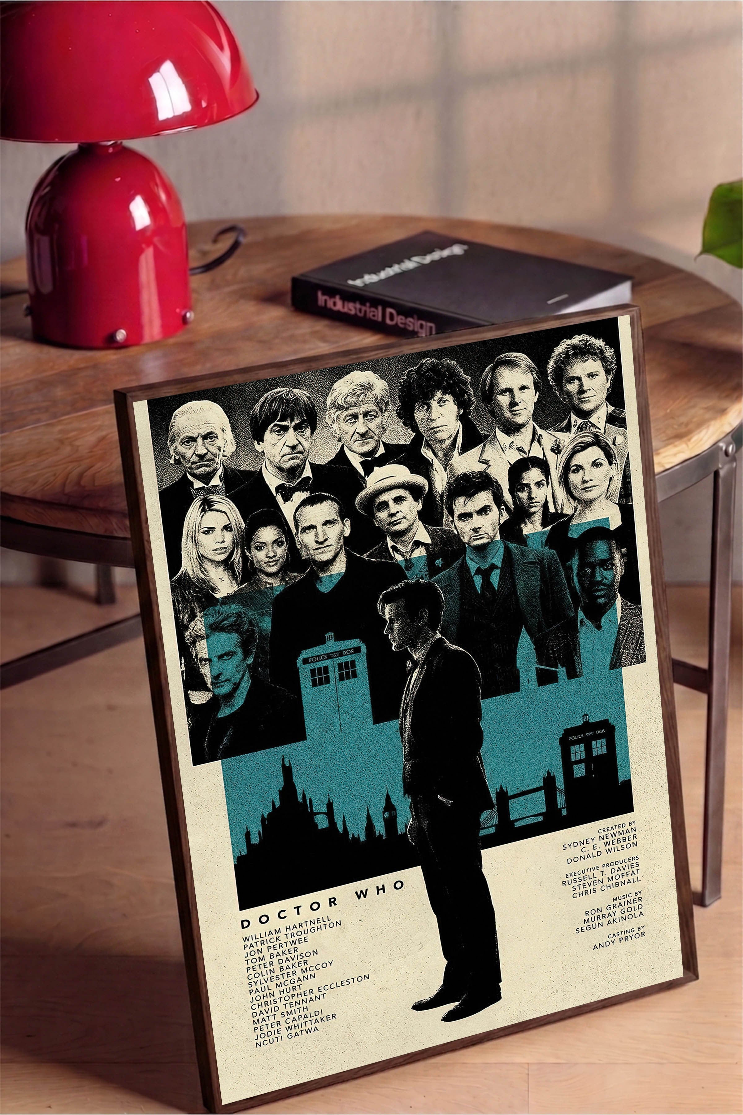 Doctor Who Kahverengi Çerçeveli Poster, Sinema ve Dizi Tablo, Film Dizi Afişleri NO:112800