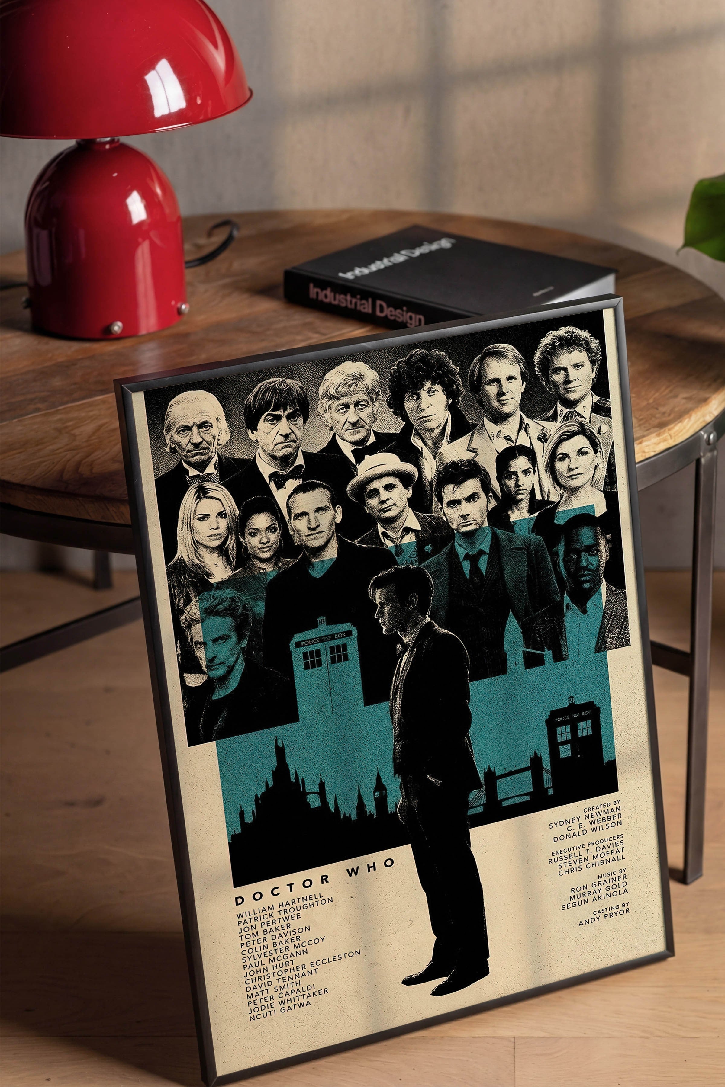 Doctor Who Siyah Çerçeveli Poster, Sinema ve Dizi Tablo, Film Dizi Afişleri NO:112800
