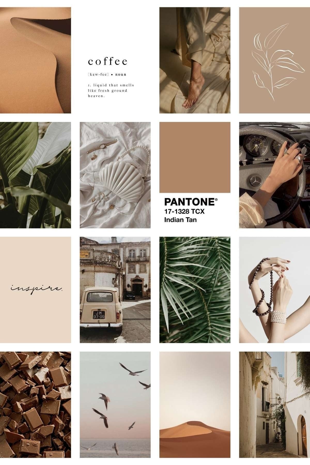 Doğal Duvar Posteri Kolaj Set - 70 Adet - Arkası Yapışkanlı - Boho Poster Seti - 10cm*15cm