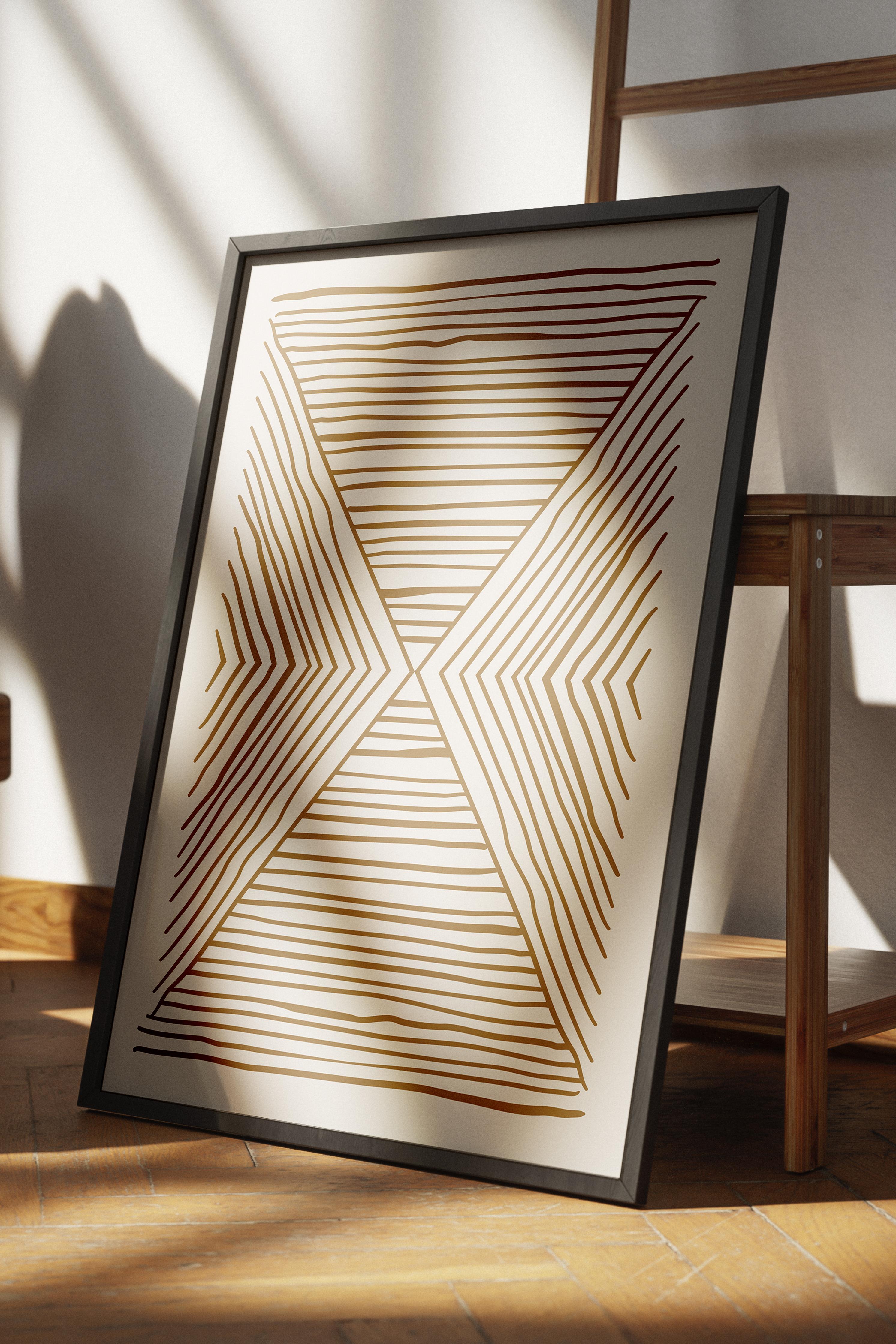 Doğal Tonlar Boho Duvar Dekoru, Çerçevesiz Poster, Çerçevesiz Duvar Tablosu - Fine Art Kağıt