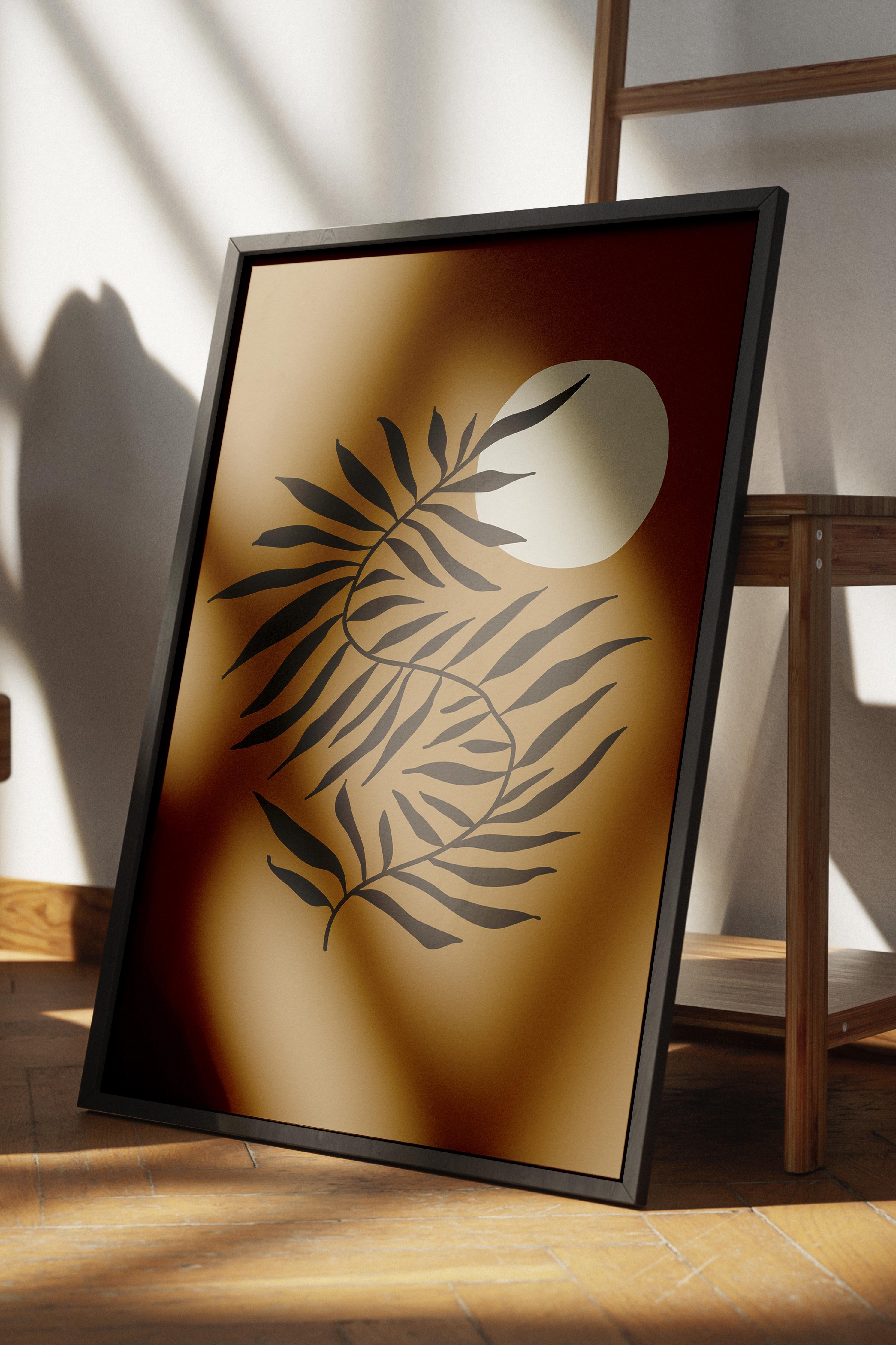 Doğal Tonlar Boho Duvar Dekoru, Çerçevesiz Poster, Çerçevesiz Duvar Tablosu - Fine Art Kağıt
