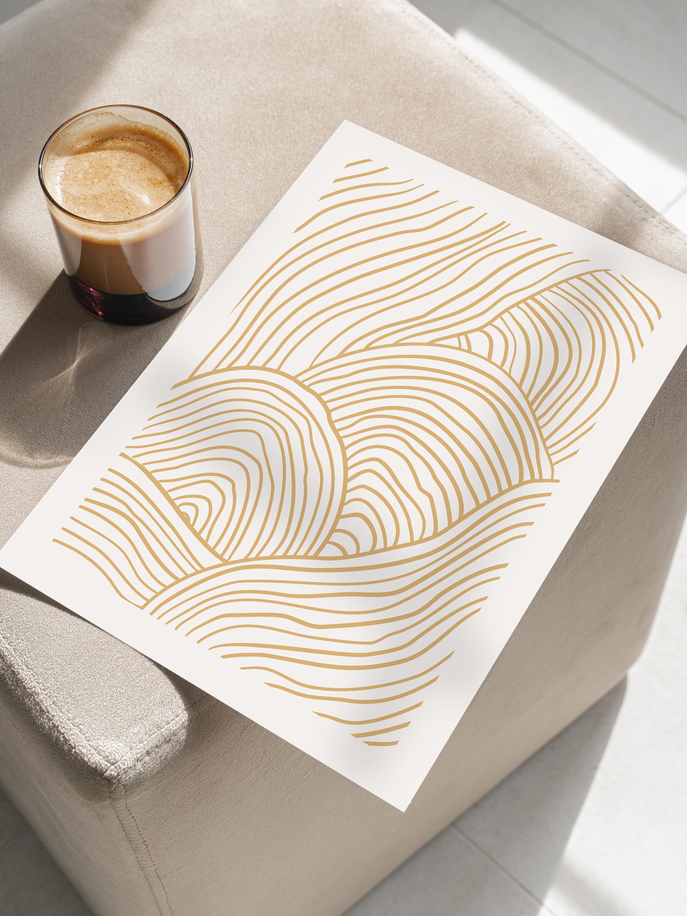 Doğal Tonlar Boho Duvar Dekoru, Çerçevesiz Poster, Çerçevesiz Duvar Tablosu - Fine Art Kağıt