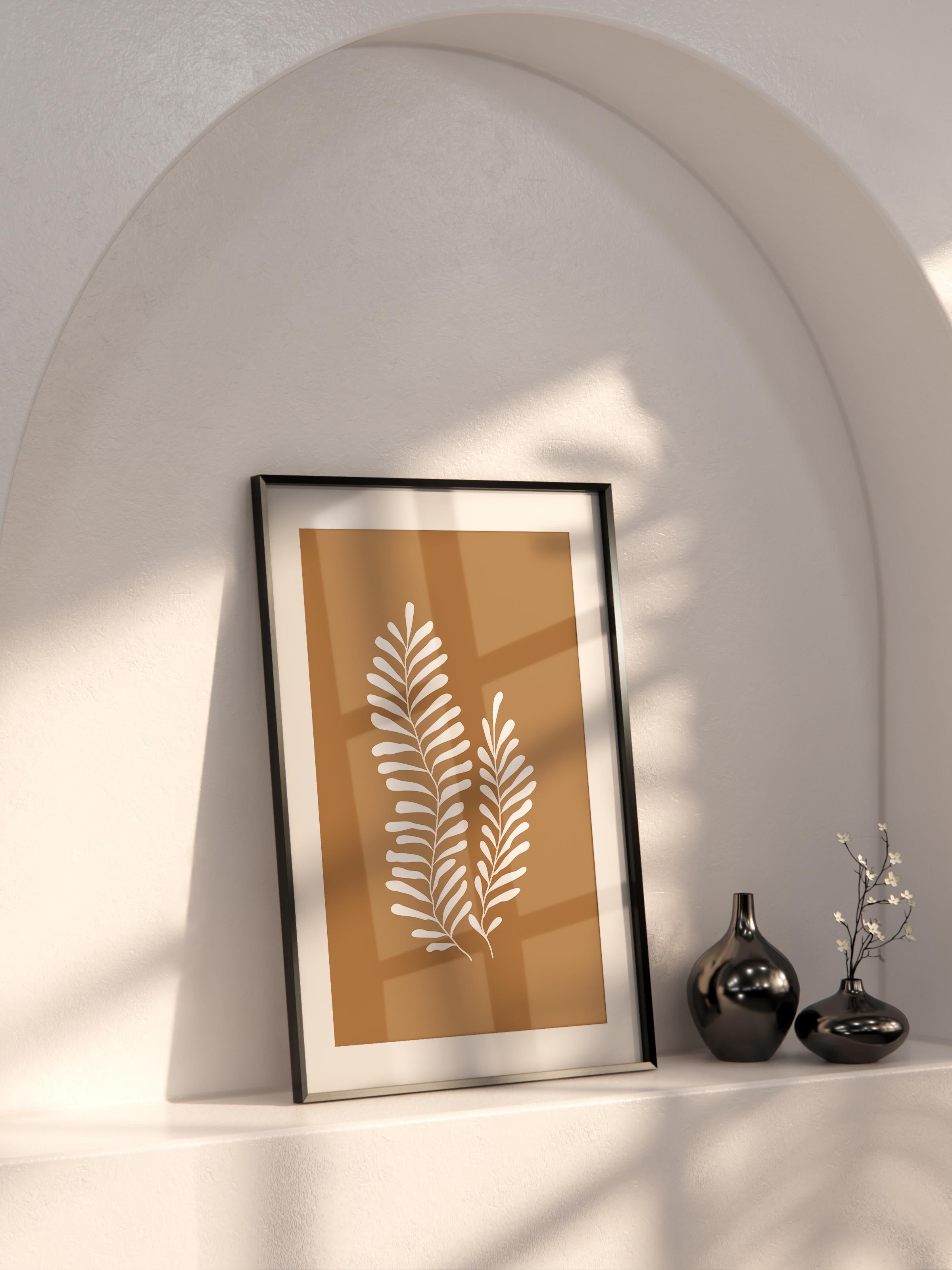 Doğal Tonlar Boho Duvar Dekoru, Çerçevesiz Poster, Çerçevesiz Duvar Tablosu - Fine Art Kağıt