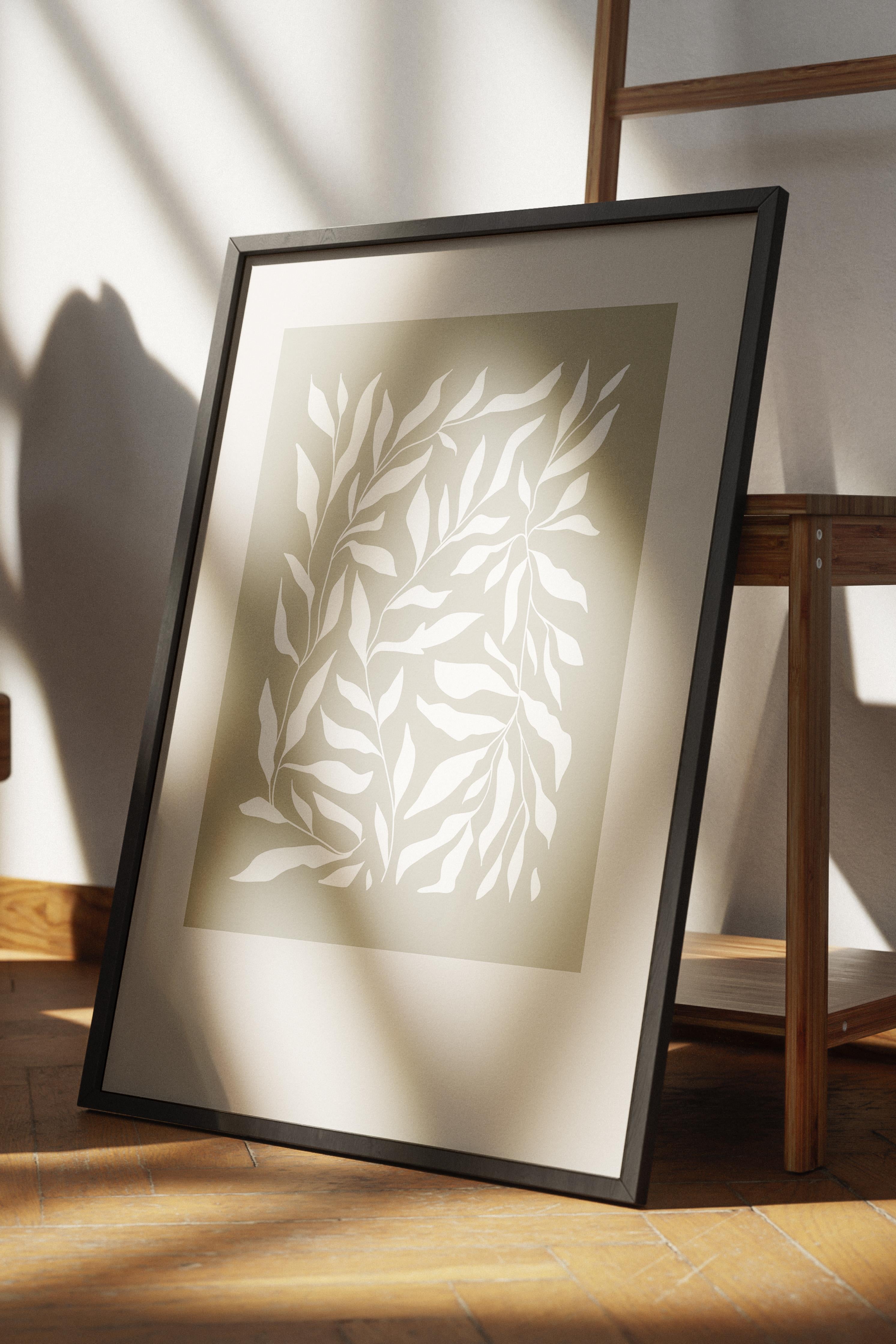 Doğal Tonlar Boho Duvar Dekoru, Çerçevesiz Poster, Çerçevesiz Duvar Tablosu - Fine Art Kağıt