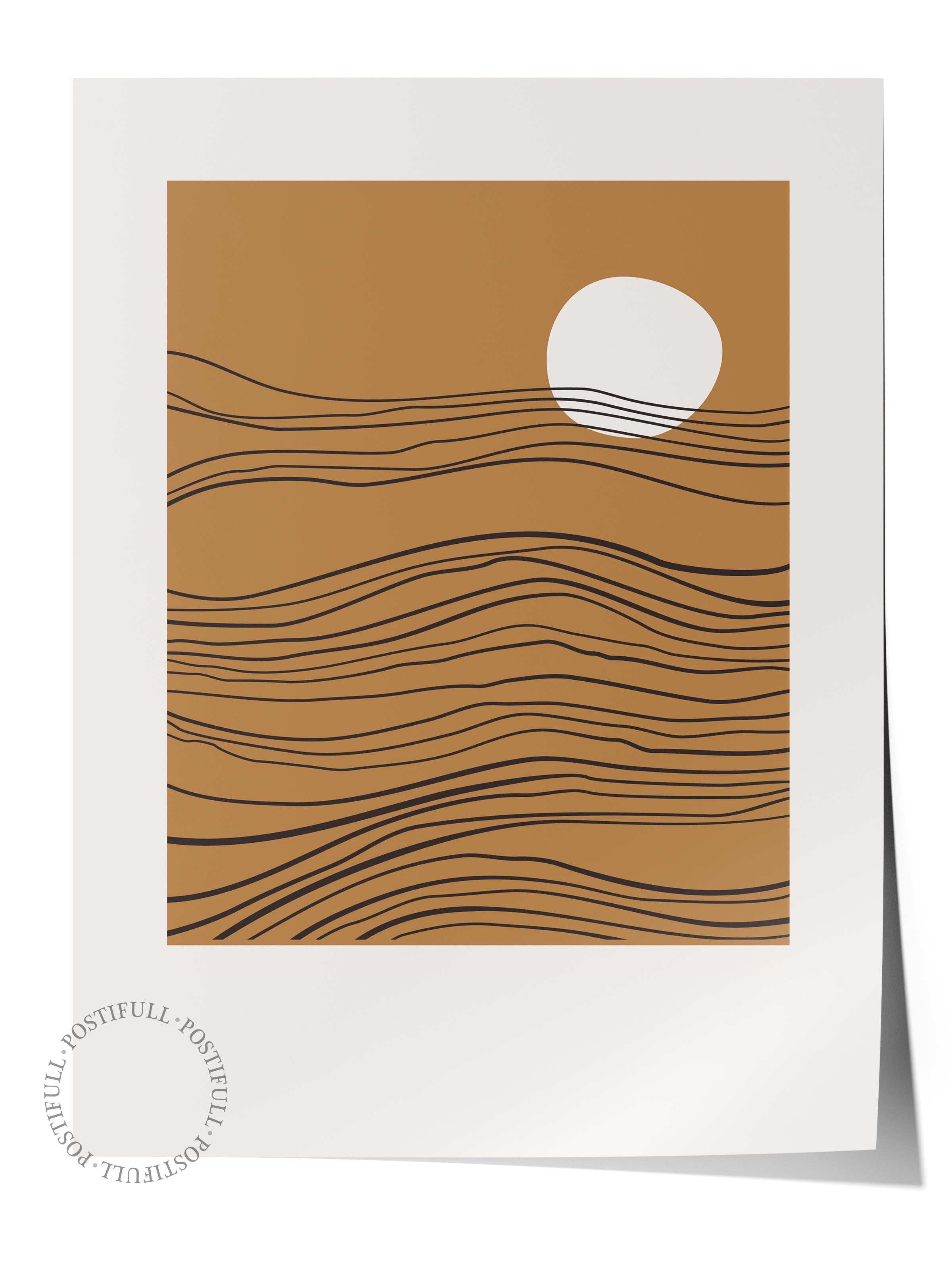 Doğal Tonlar Boho Duvar Dekoru, Çerçevesiz Poster, Çerçevesiz Duvar Tablosu - Fine Art Kağıt