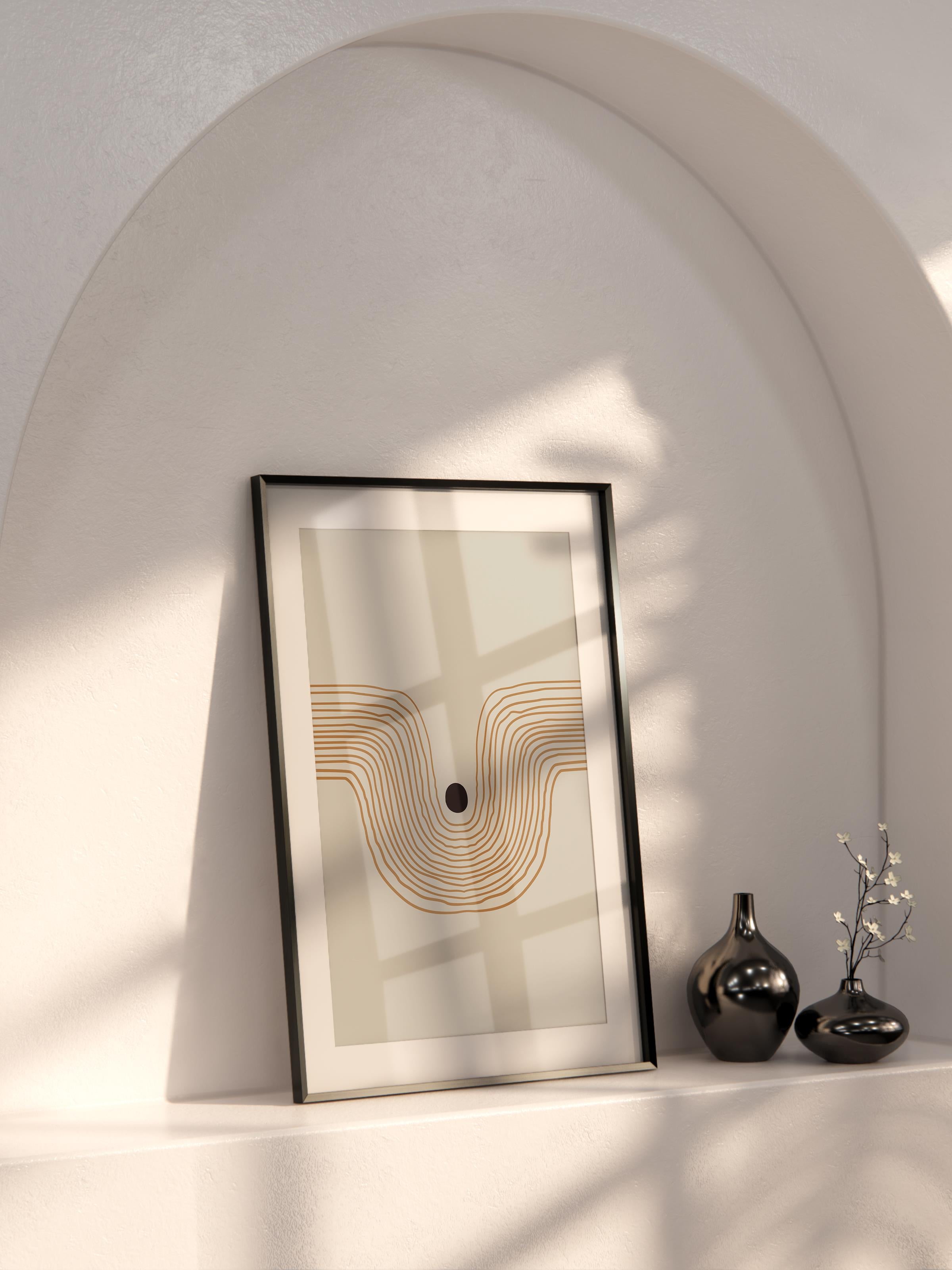 Doğal Tonlar Boho Duvar Dekoru, Çerçevesiz Poster, Çerçevesiz Duvar Tablosu - Fine Art Kağıt