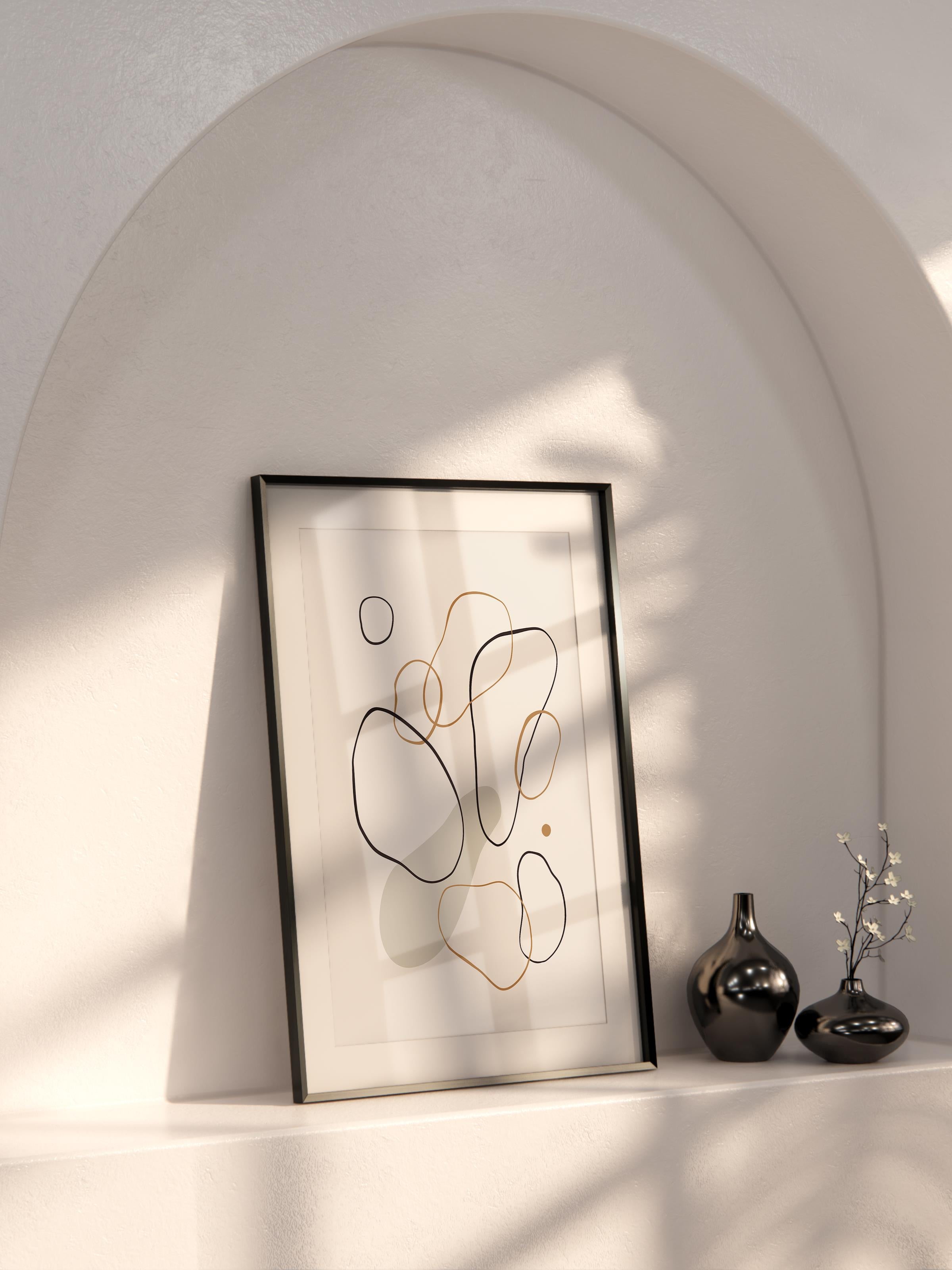 Doğal Tonlar Boho Duvar Dekoru, Çerçevesiz Poster, Çerçevesiz Duvar Tablosu - Fine Art Kağıt