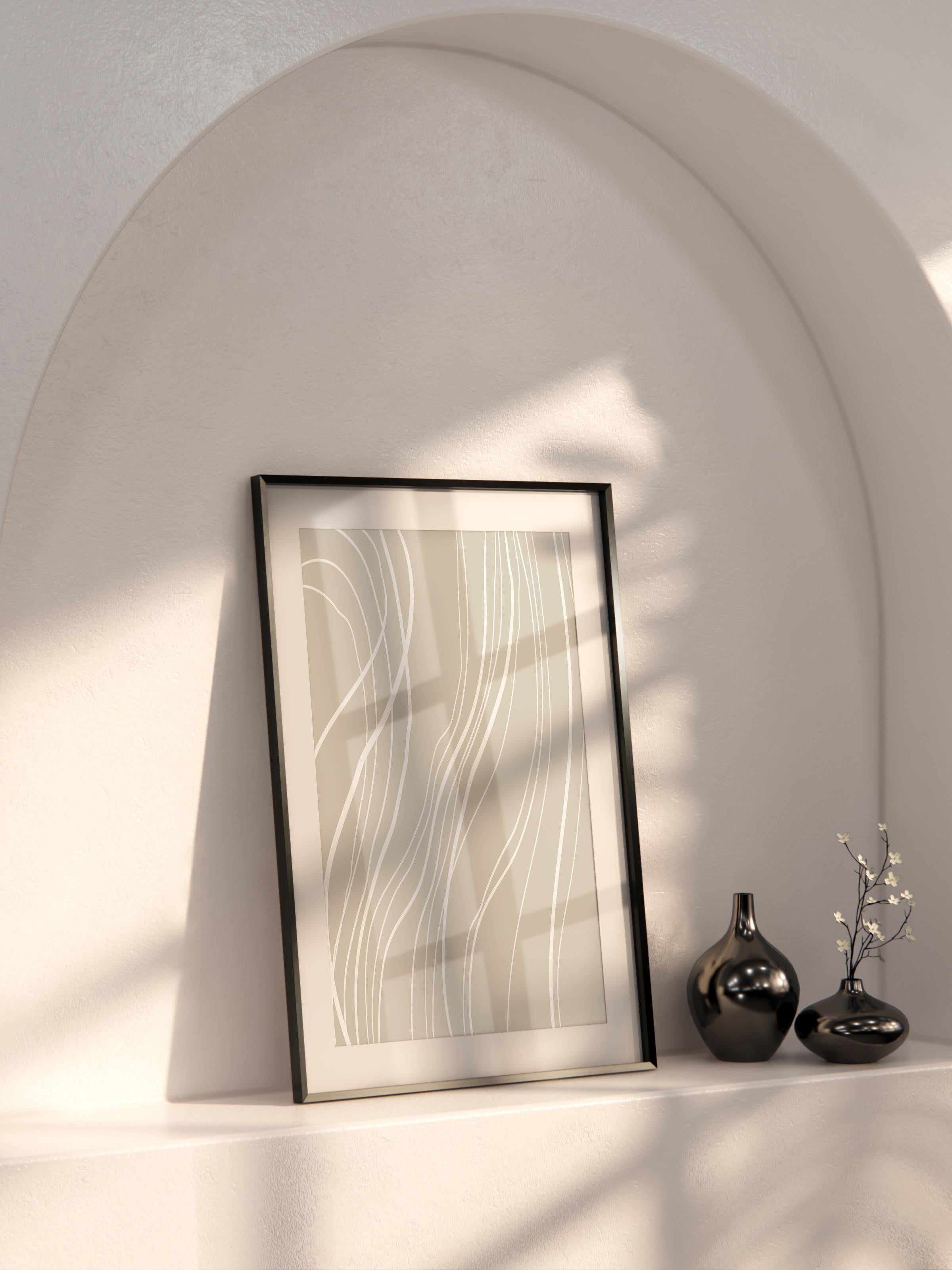 Doğal Tonlar Boho Duvar Dekoru, Çerçevesiz Poster, Çerçevesiz Duvar Tablosu - Fine Art Kağıt