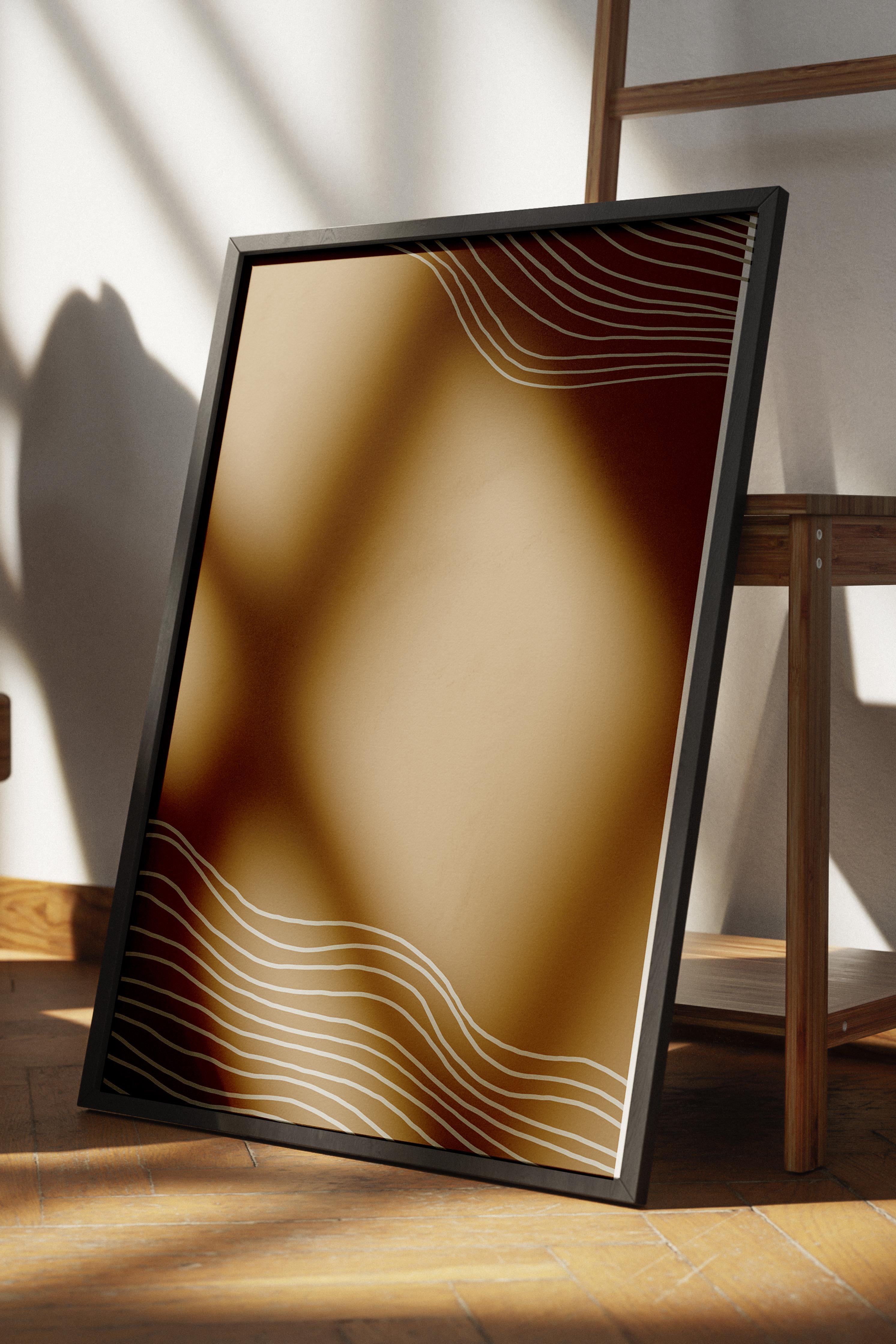 Doğal Tonlar Boho Duvar Dekoru, Çerçevesiz Poster, Çerçevesiz Duvar Tablosu - Fine Art Kağıt