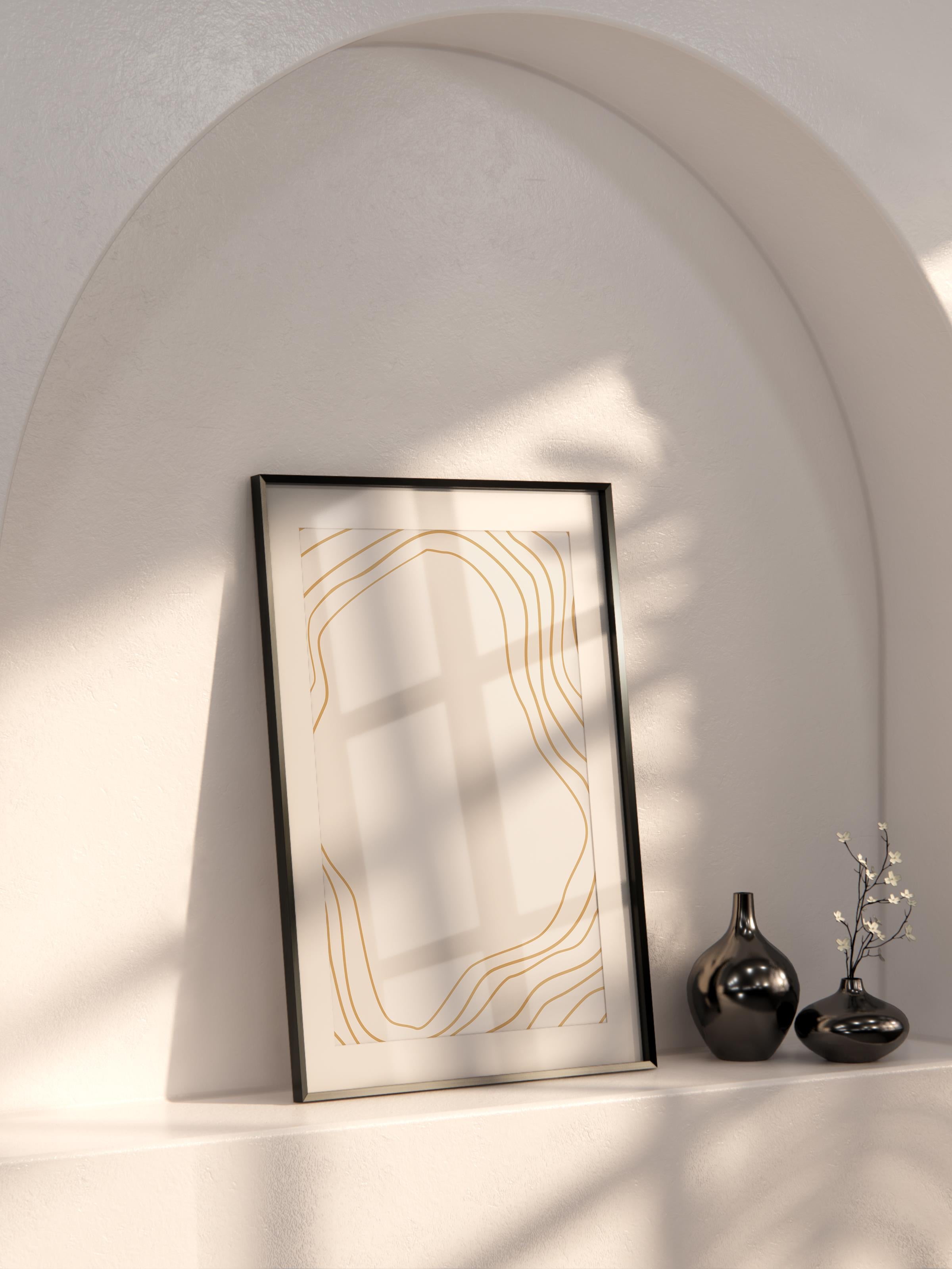 Doğal Tonlar Boho Duvar Dekoru, Çerçevesiz Poster, Çerçevesiz Duvar Tablosu - Fine Art Kağıt