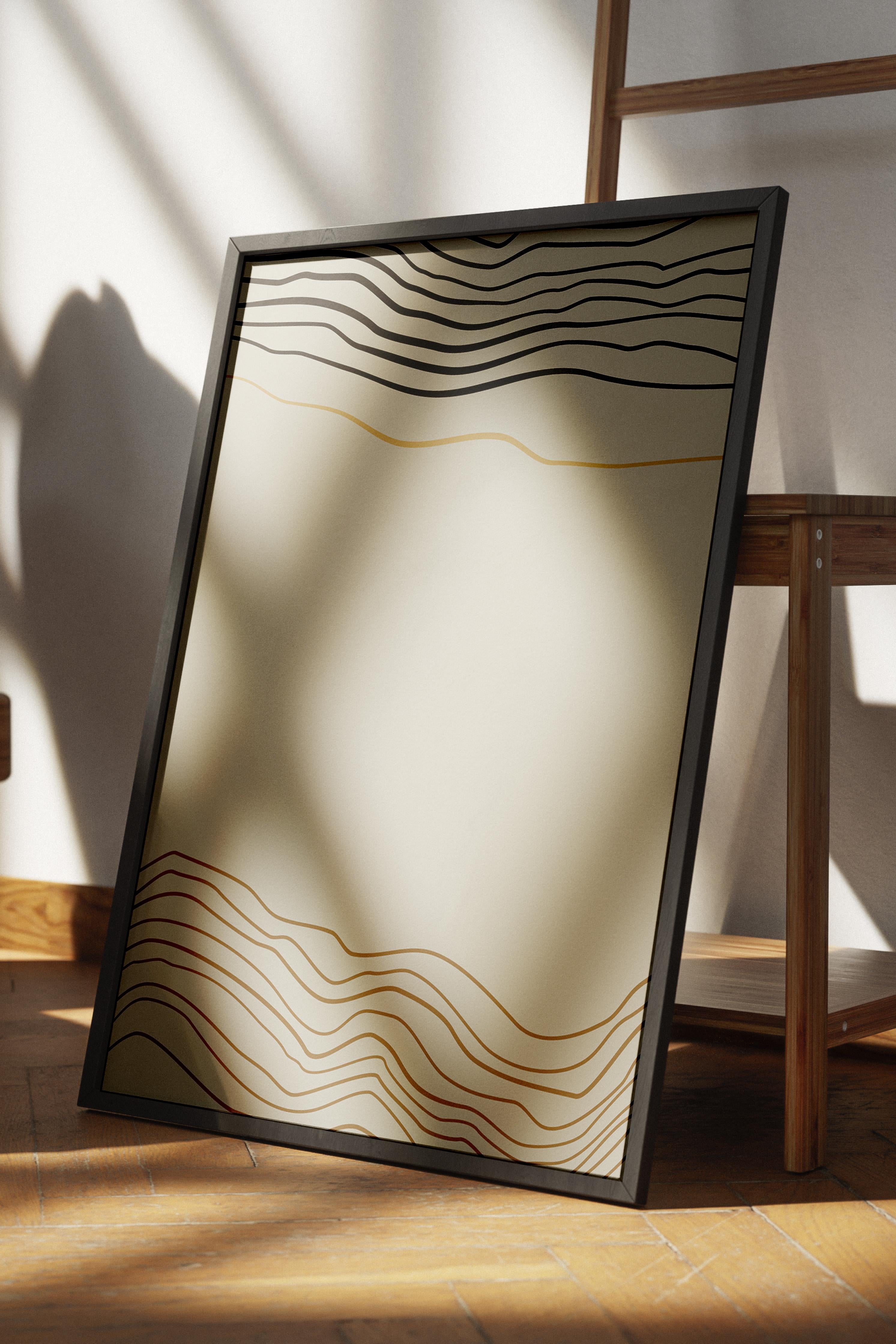 Doğal Tonlar Boho Duvar Dekoru, Çerçevesiz Poster, Çerçevesiz Duvar Tablosu - Fine Art Kağıt