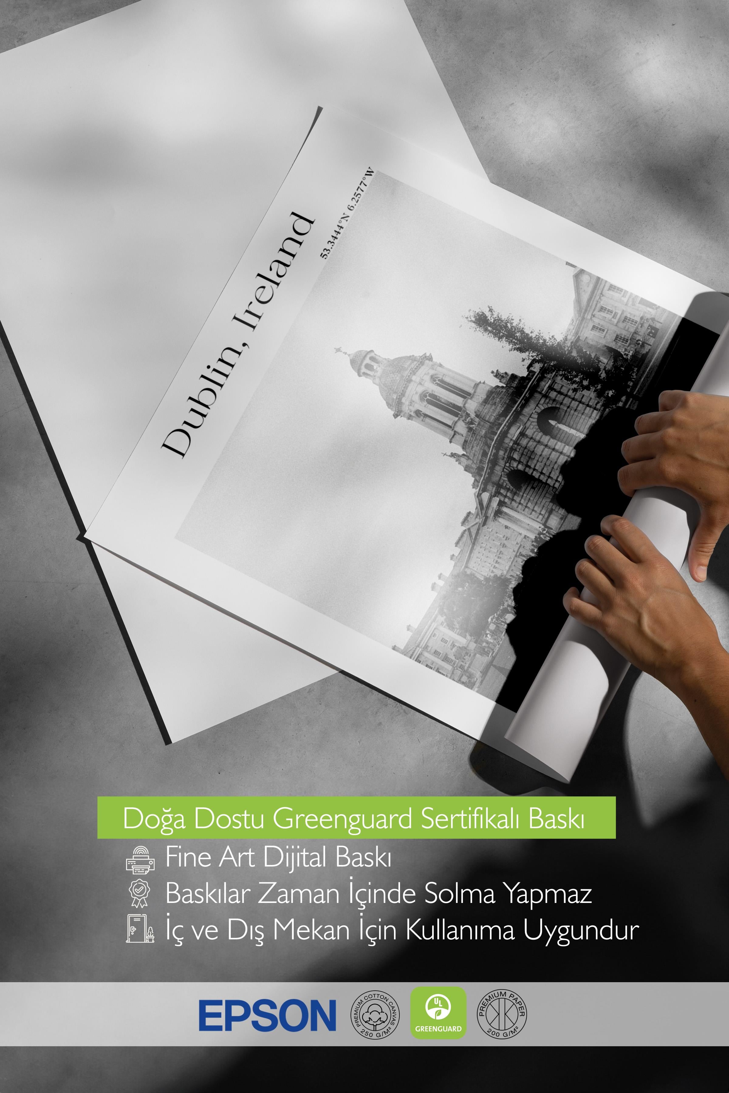 Dublin - İrlanda, Şehir Temalı Poster, Çerçevesiz Duvar Posteri, NO:30012