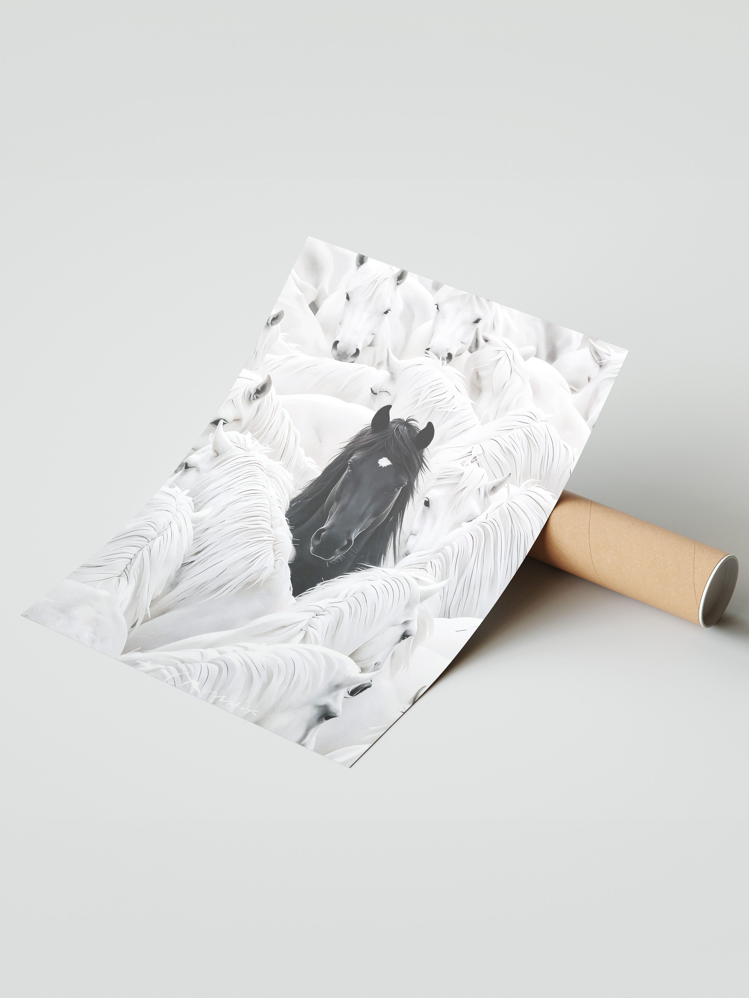 Duvar Posteri, Çerçevesiz Poster, Sanatsal Baskı, Ritüel Serisi, At Tablo, NO:115191