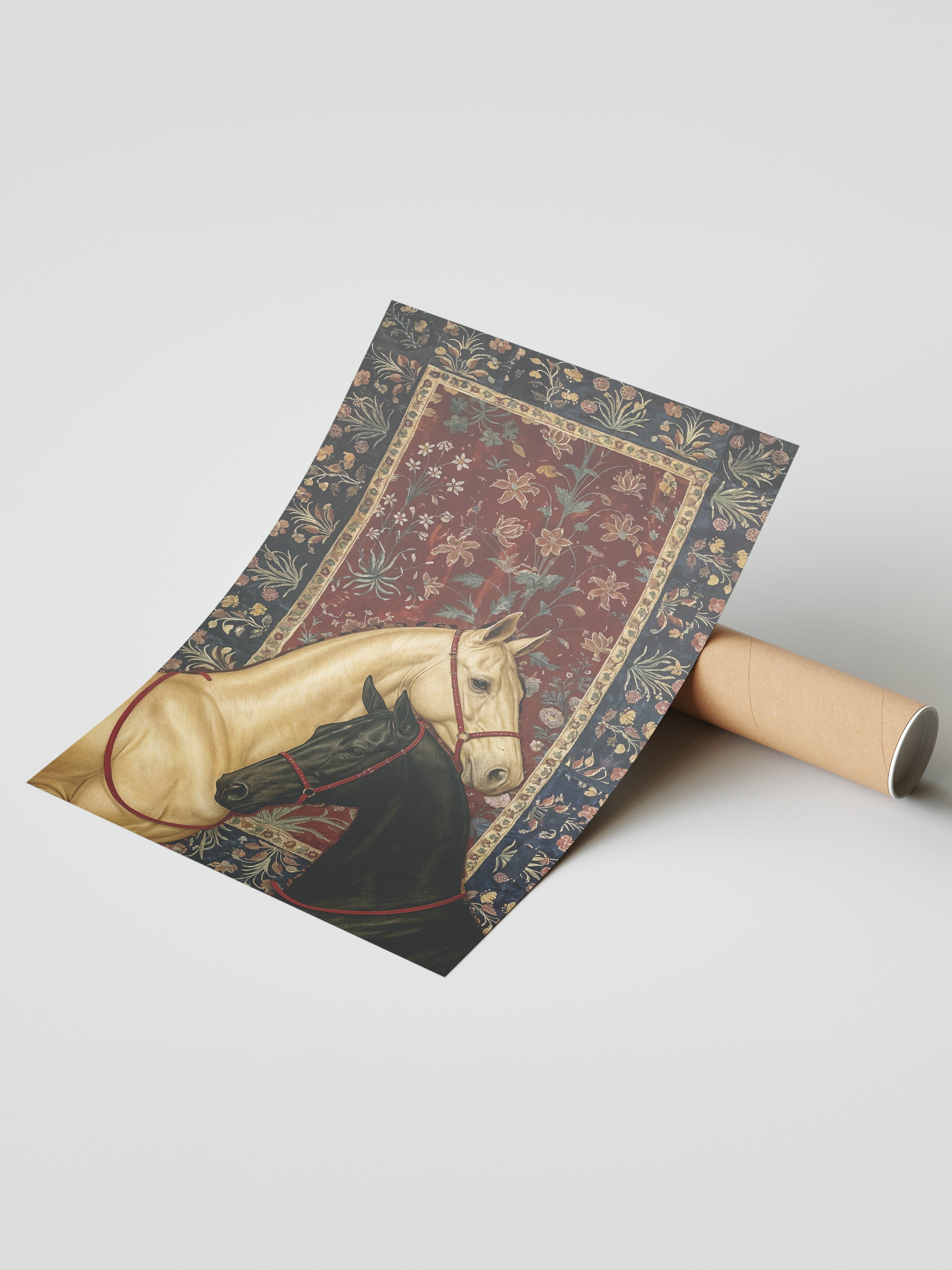 Duvar Posteri, Çerçevesiz Poster, Sanatsal Baskı, Ritüel Serisi, At Tablo, NO:115197