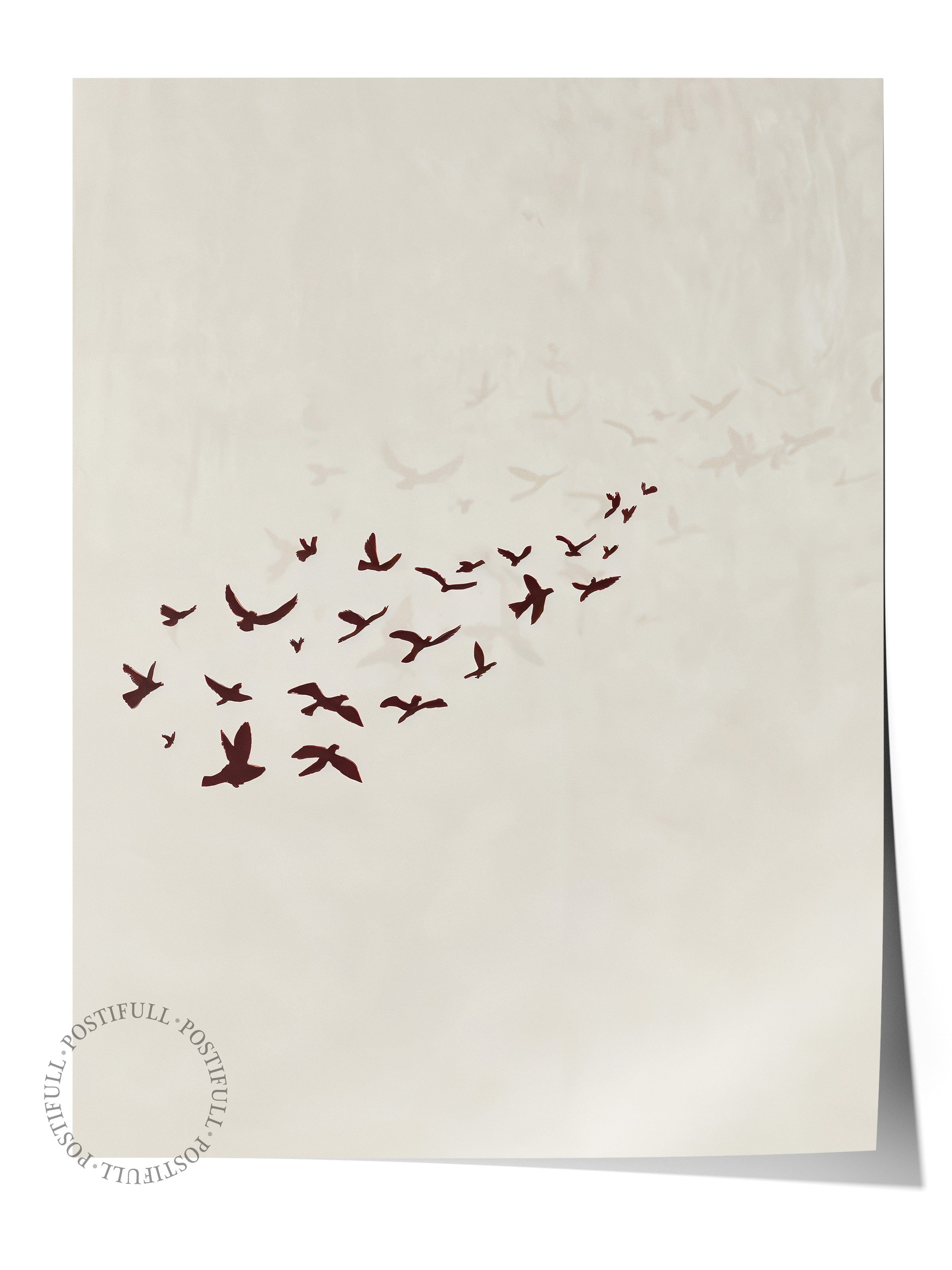 Duvar Posteri, Çerçevesiz Poster, Sanatsal Baskı, Ritüel Serisi, Kuş Tablo, NO:115204