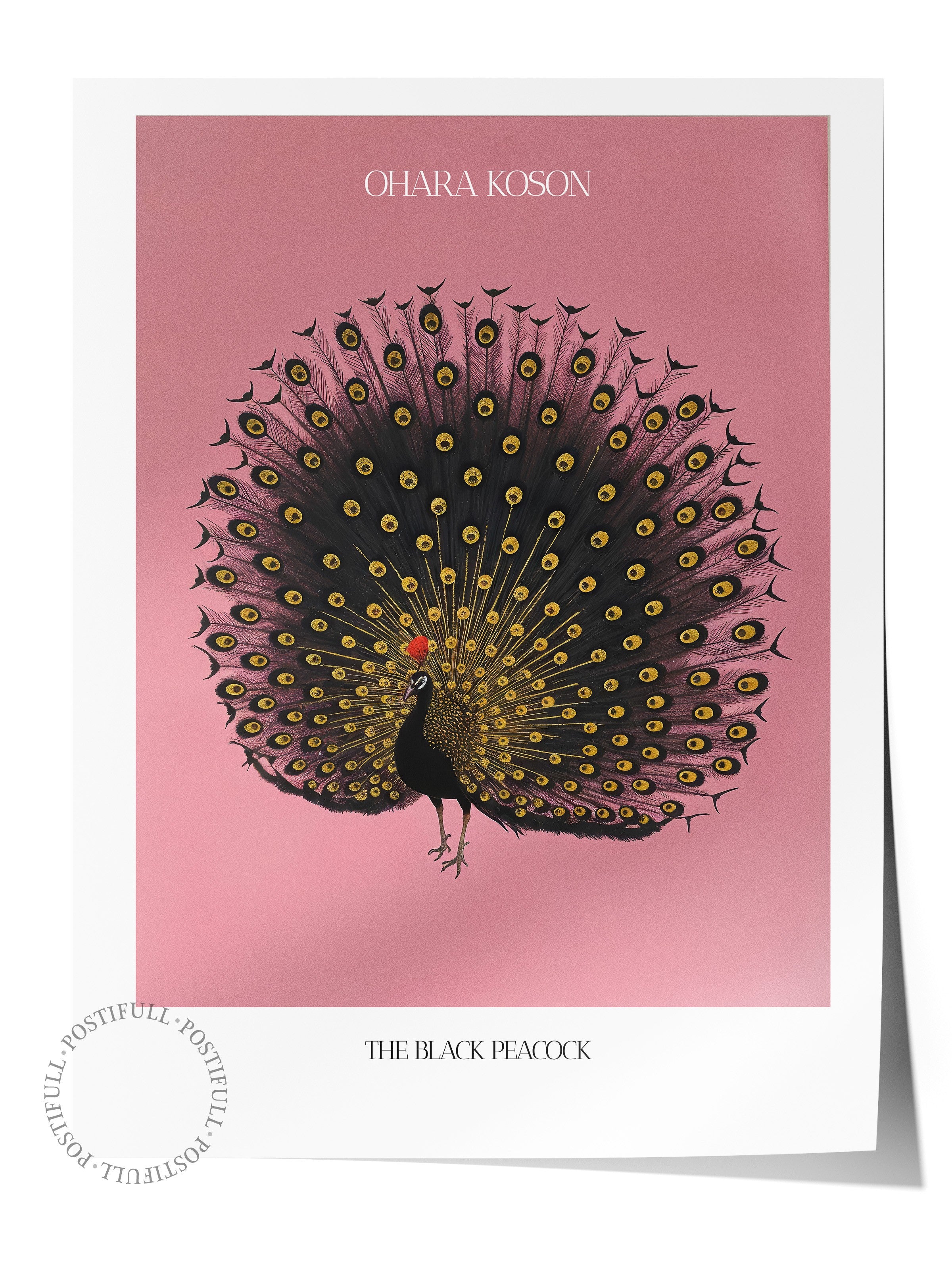 Duvar Posteri, Çerçevesiz Poster, Sanatsal Baskı, Ritüel Serisi, Kuş Tablo, NO:115214