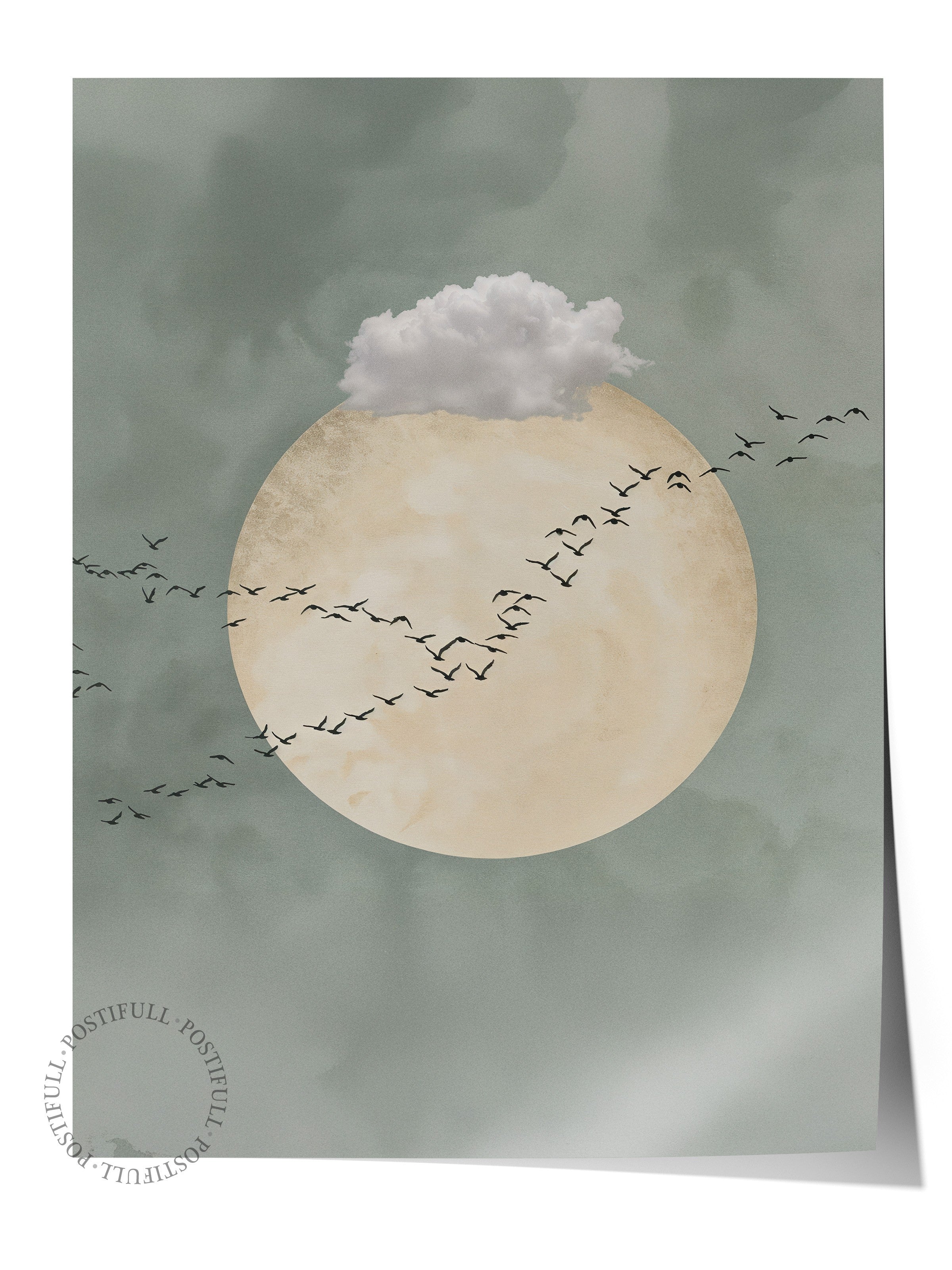 Duvar Posteri, Çerçevesiz Poster, Sanatsal Baskı, Ritüel Serisi, Kuş Tablo, NO:115221