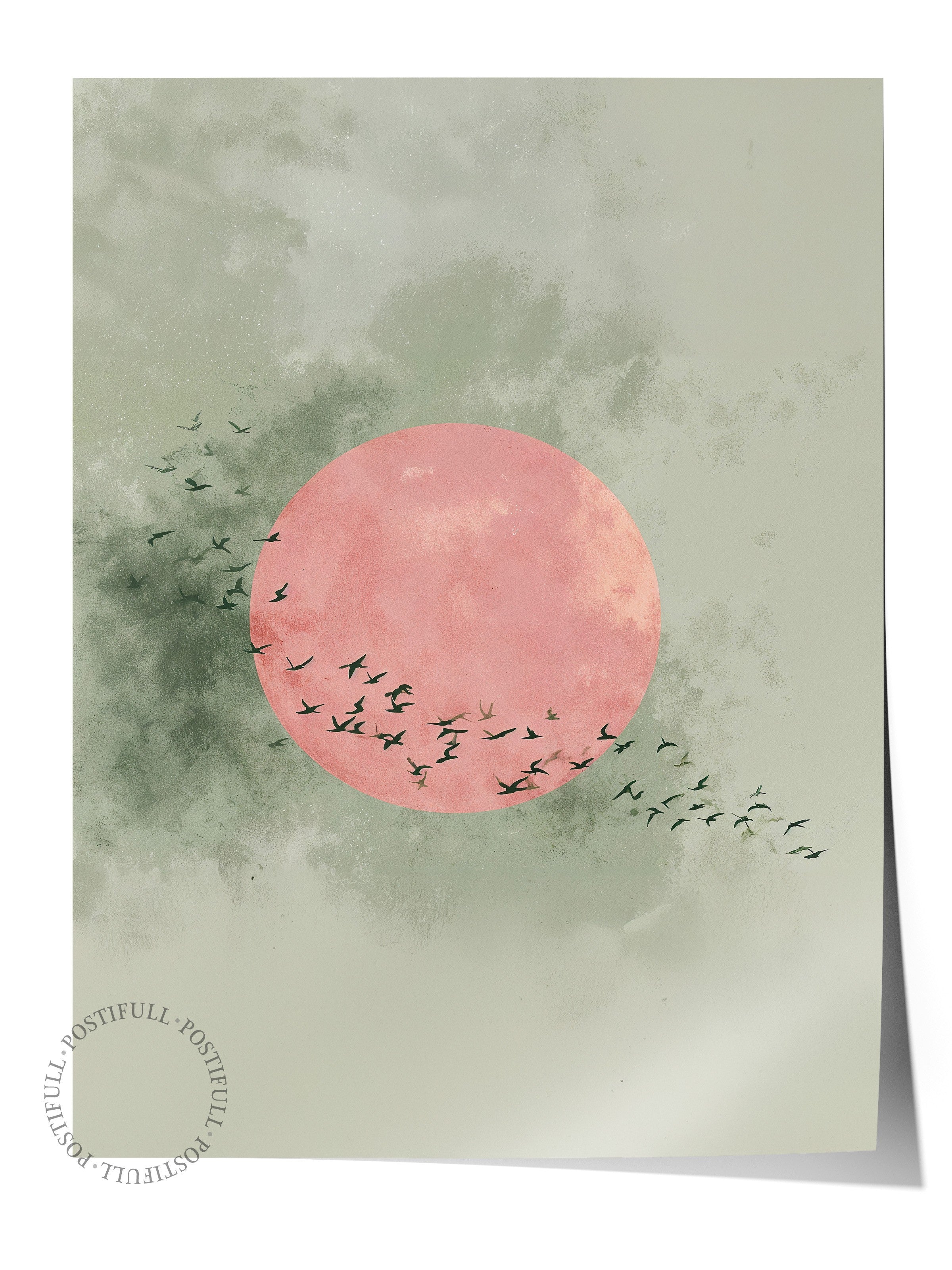 Duvar Posteri, Çerçevesiz Poster, Sanatsal Baskı, Ritüel Serisi, Kuş Tablo, NO:115236