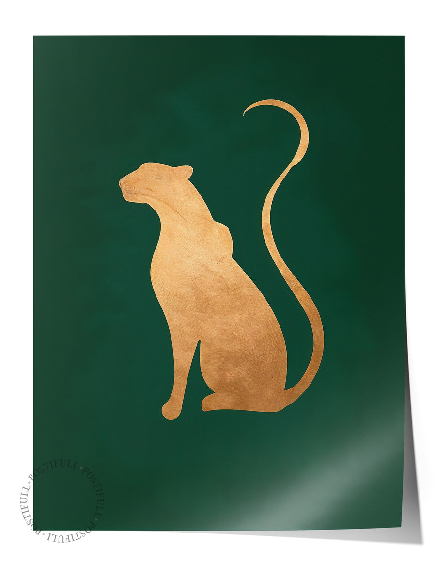 Duvar Posteri, Çerçevesiz Poster, Sanatsal Baskı, Ritüel Serisi, Leopar Tablo, NO:115222