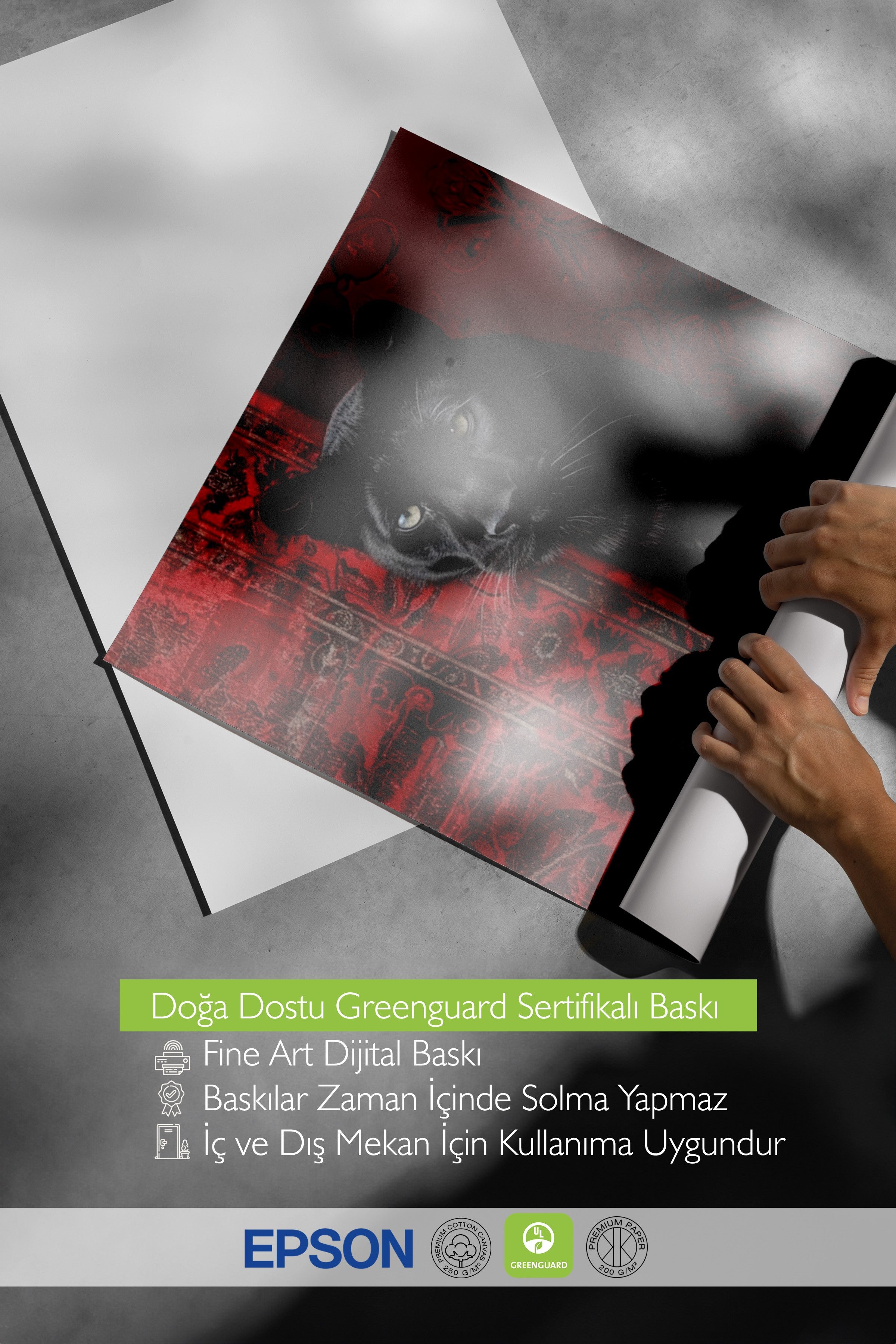 Duvar Posteri, Çerçevesiz Poster, Sanatsal Baskı, Ritüel Serisi, Leopar Tablo, NO:115238