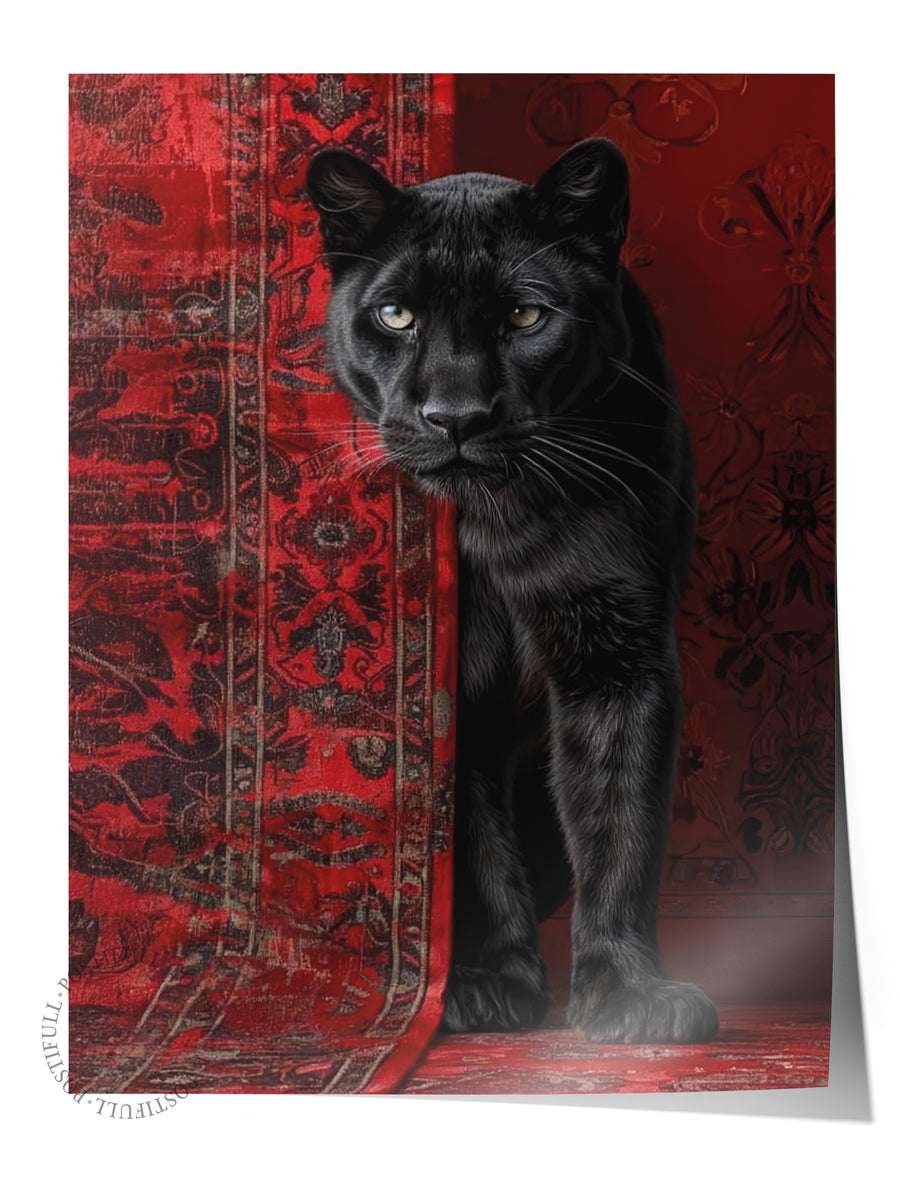 Duvar Posteri, Çerçevesiz Poster, Sanatsal Baskı, Ritüel Serisi, Leopar Tablo, NO:115238