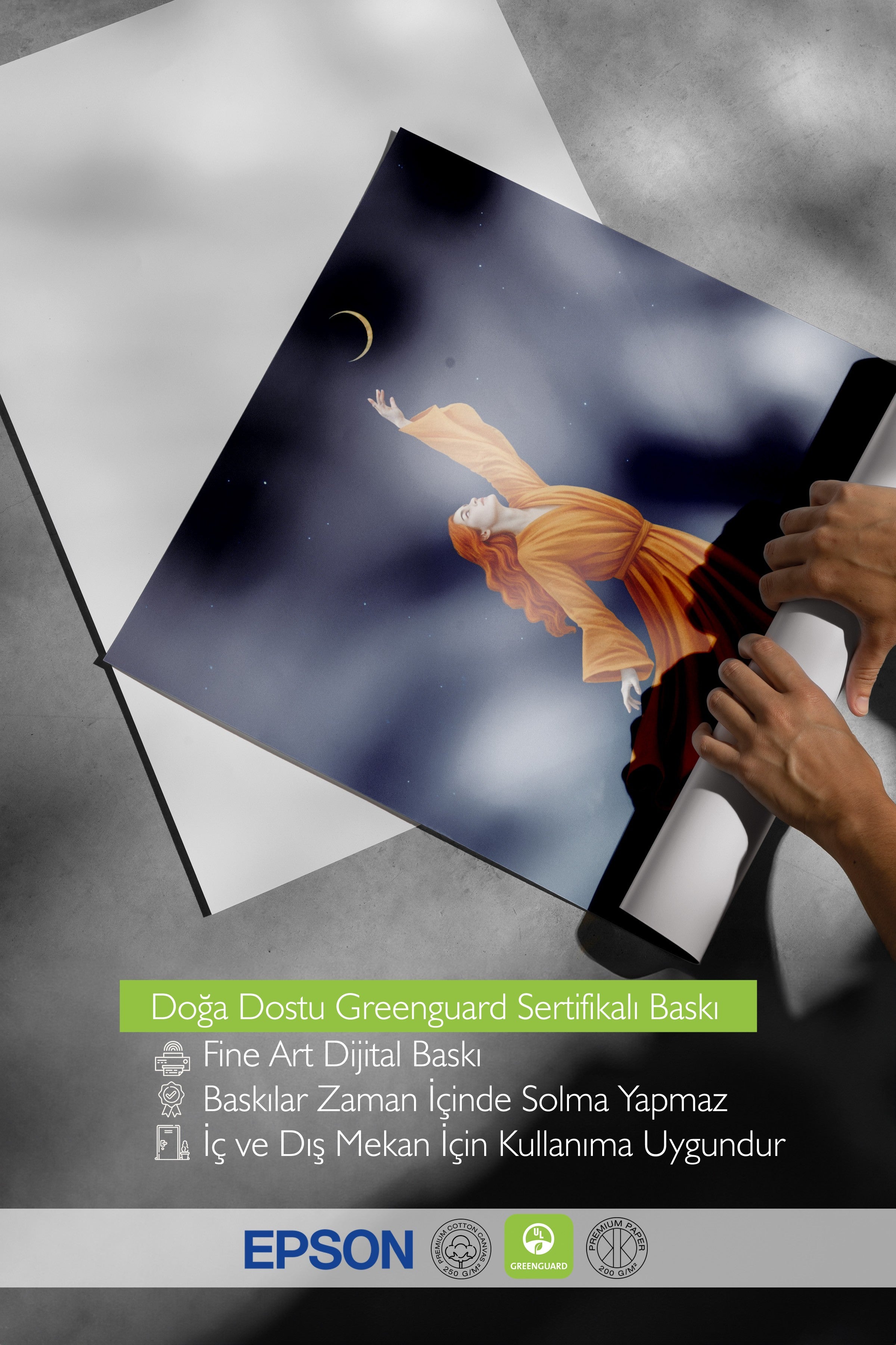 Duvar Posteri, Çerçevesiz Poster, Sanatsal Baskı, Ritüel Serisi, NO:115229