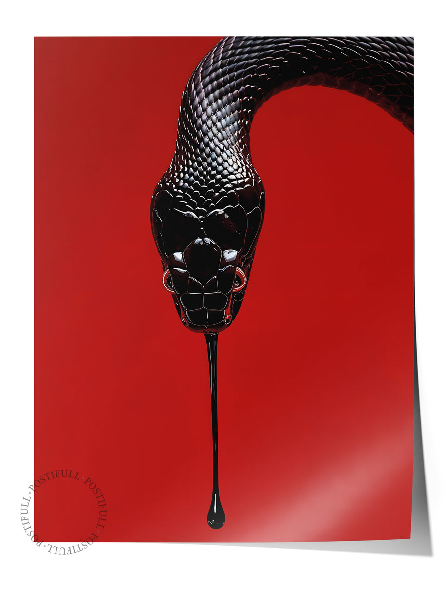 Duvar Posteri ve Dekoru, Çerçevesiz Poster, Sanatsal Baskı, Ritüel Serisi, Yılan Tablo, NO:115276