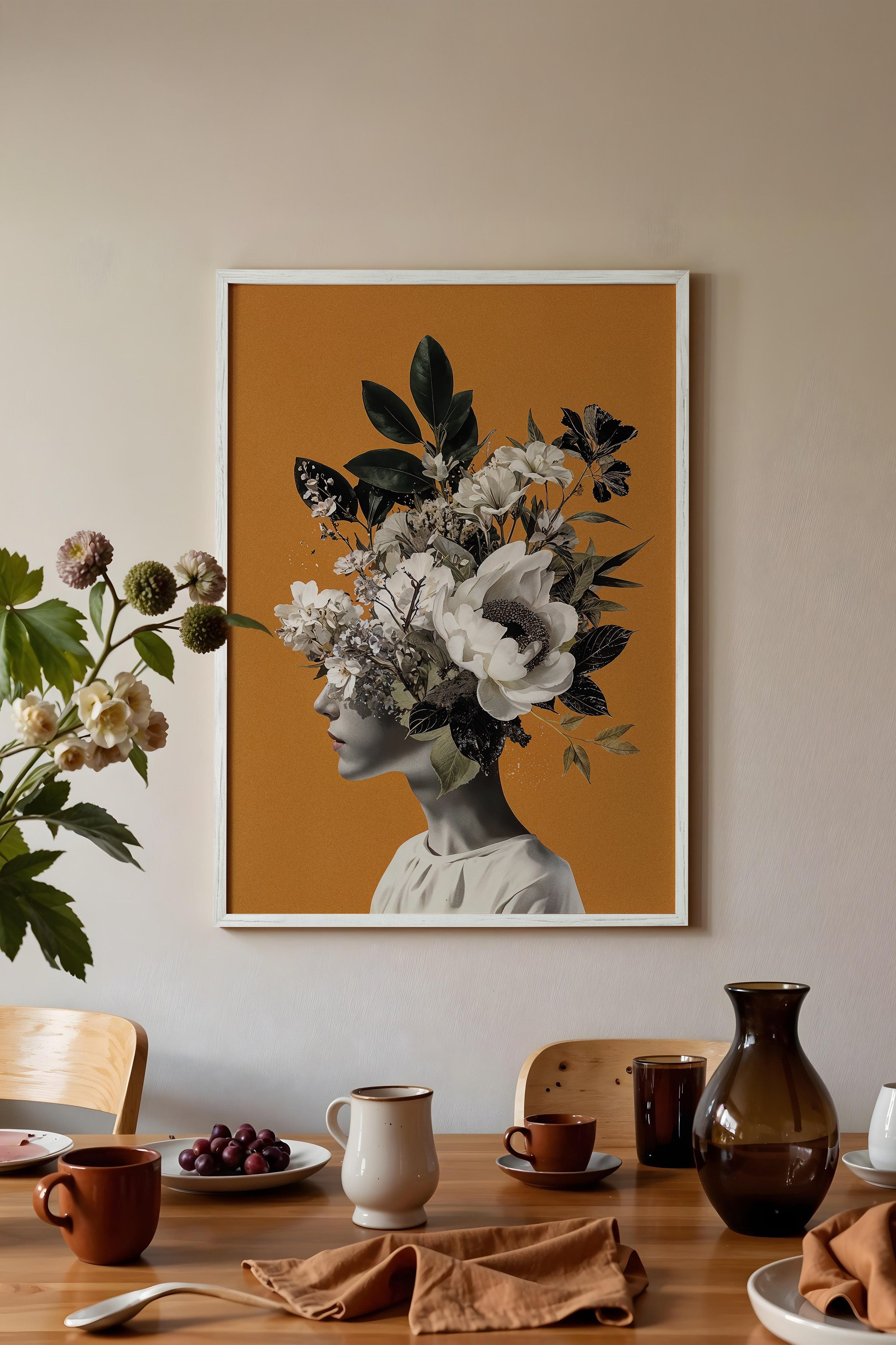 Duvar Tablosu, Beyaz Çerçeveli Tablo ve Poster, Ritüel Serisi, NO:115226