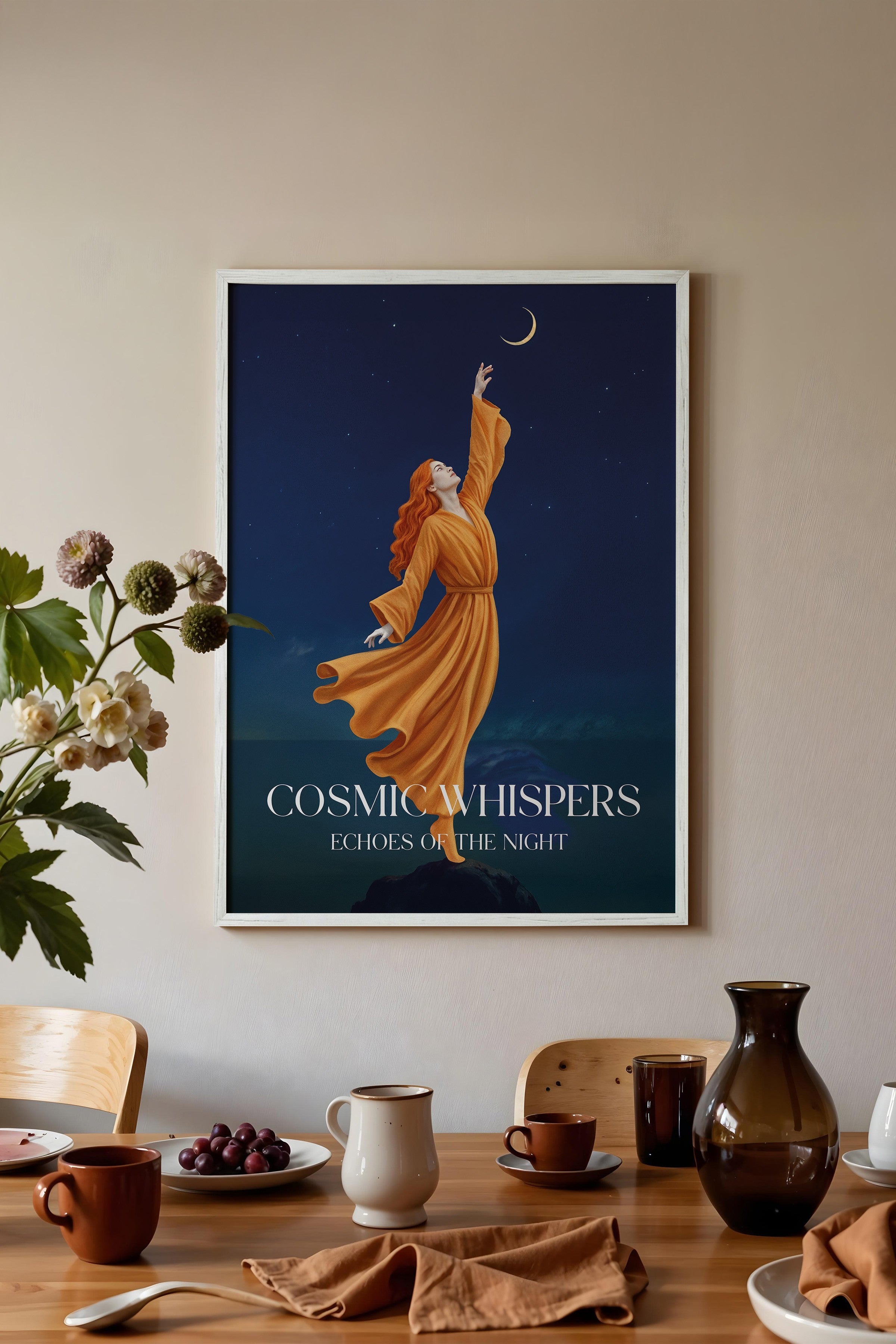 Duvar Tablosu, Beyaz Çerçeveli Tablo ve Poster, Ritüel Serisi, NO:115229