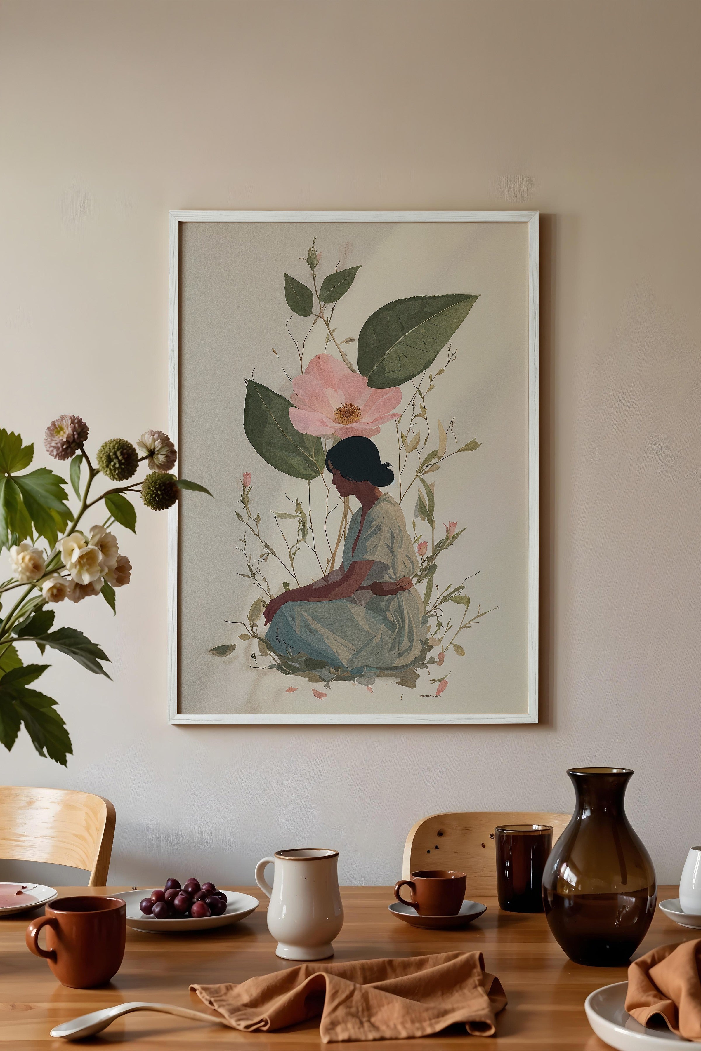 Duvar Tablosu, Beyaz Çerçeveli Tablo ve Poster, Ritüel Serisi, NO:115240