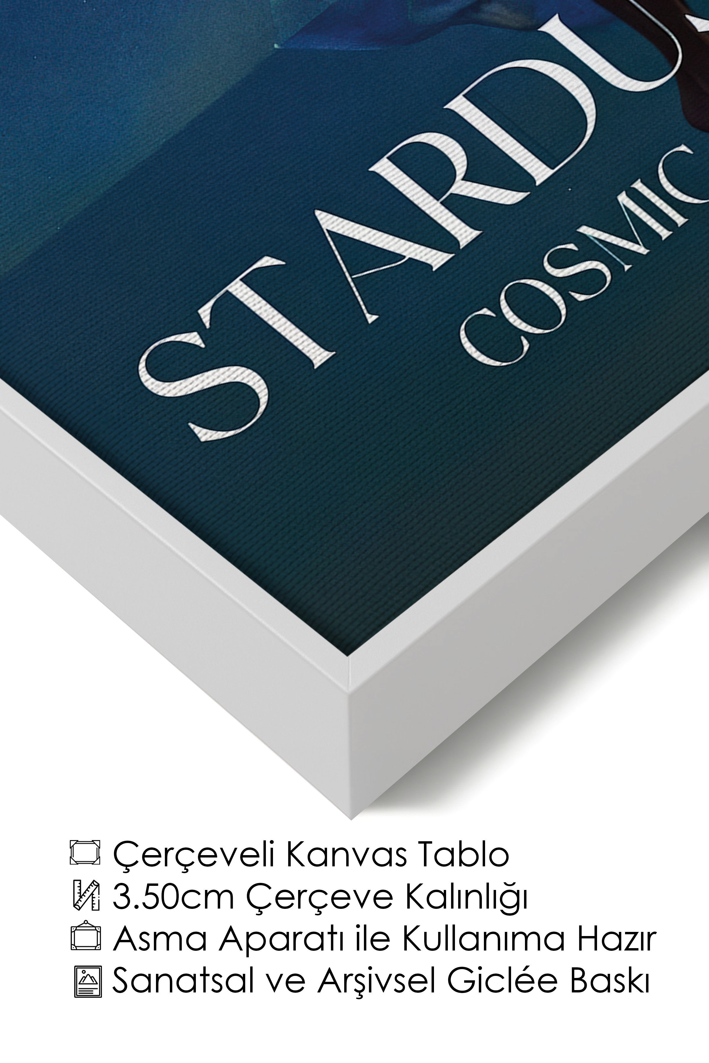 Duvar Tablosu, Lüks Beyaz Çerçeveli Kanvas Tablo, Ritüel Serisi, NO:115215