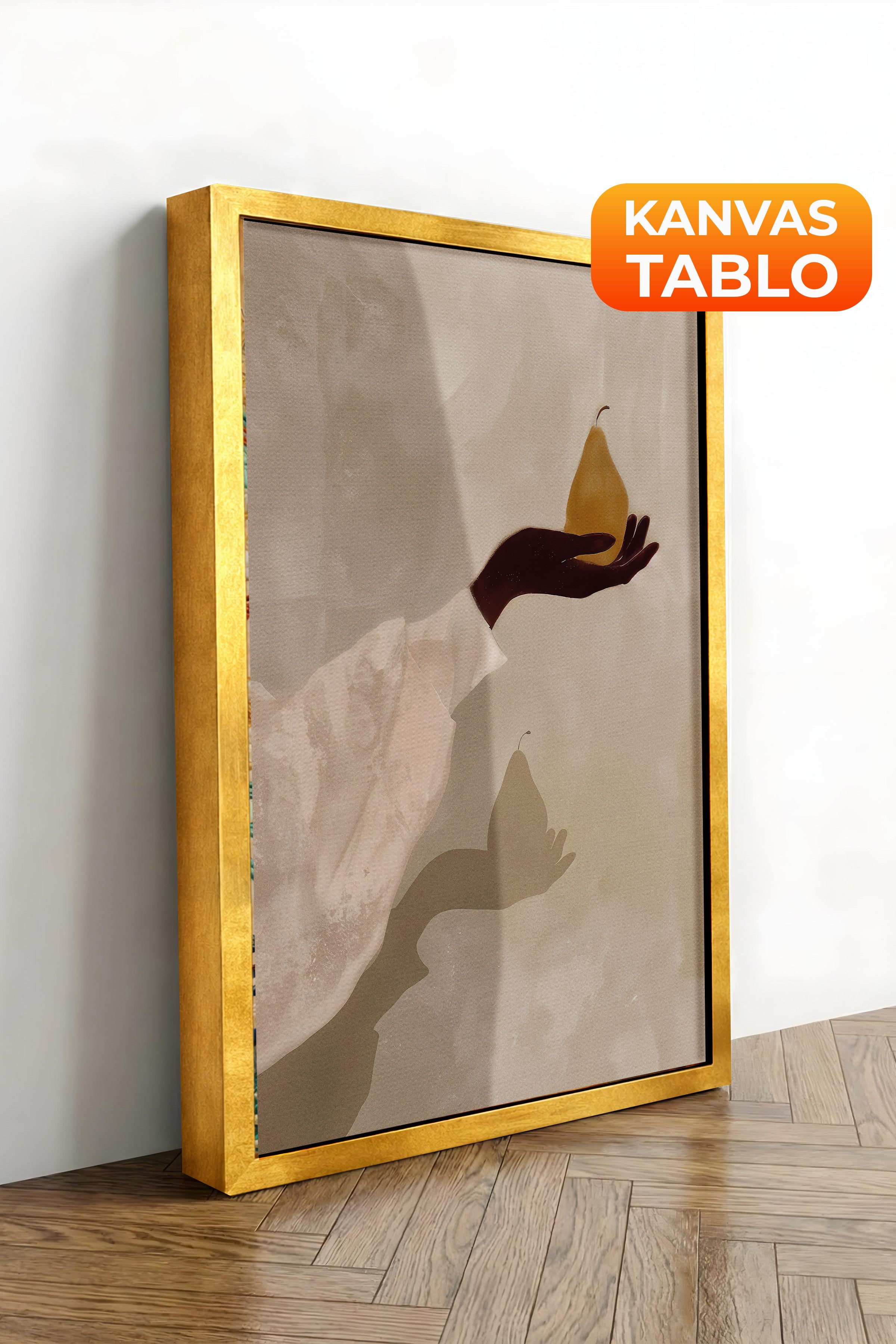 Duvar Tablosu, Lüks Gold Çerçeveli Kanvas Tablo, Ritüel Serisi, Vintage Tablo, NO:115187