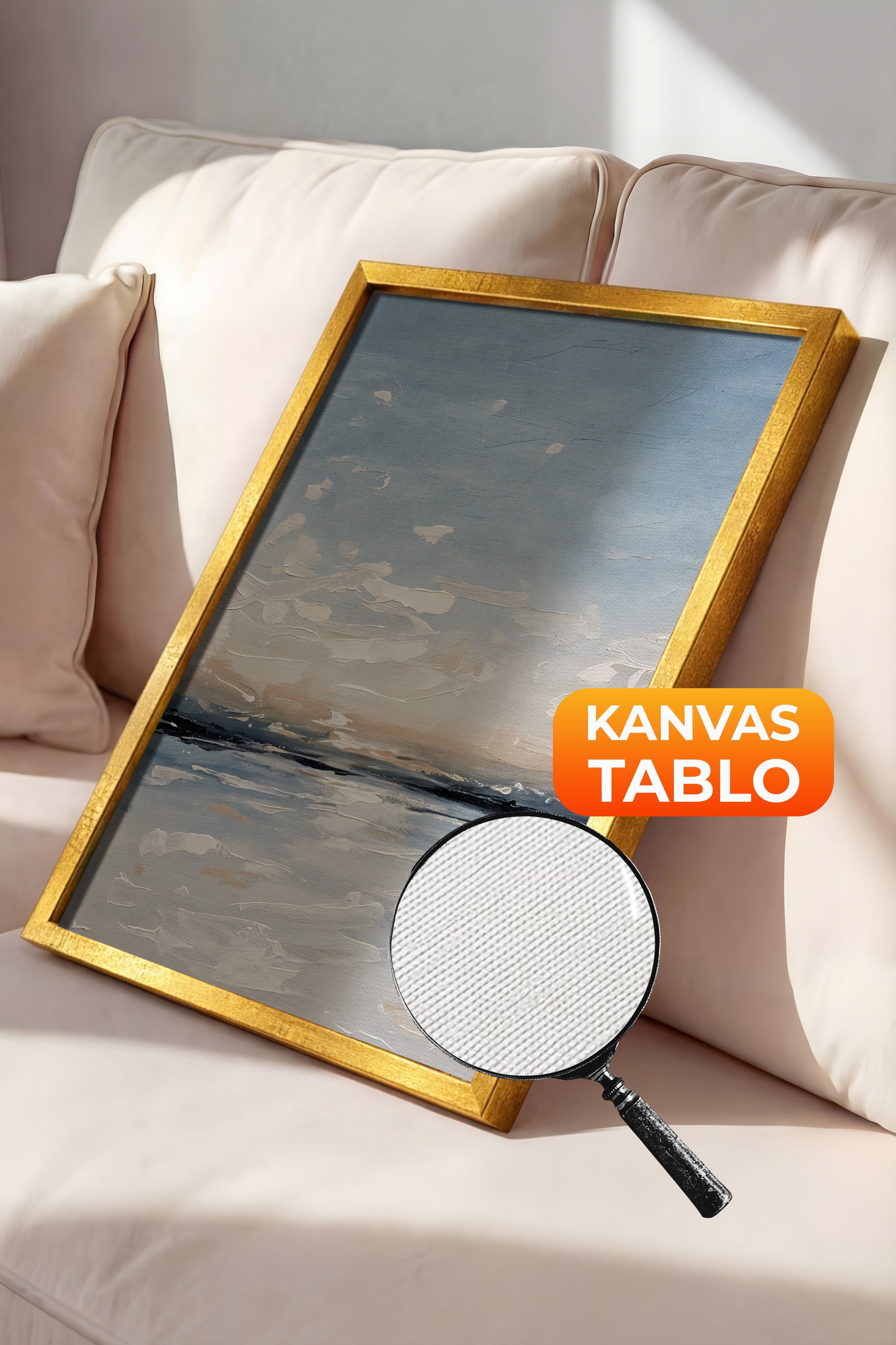 Duvar Tablosu, Lüks Gold Çerçeveli Kanvas Tablo, Ritüel Serisi, Yağlıboya Tablo, NO:115218