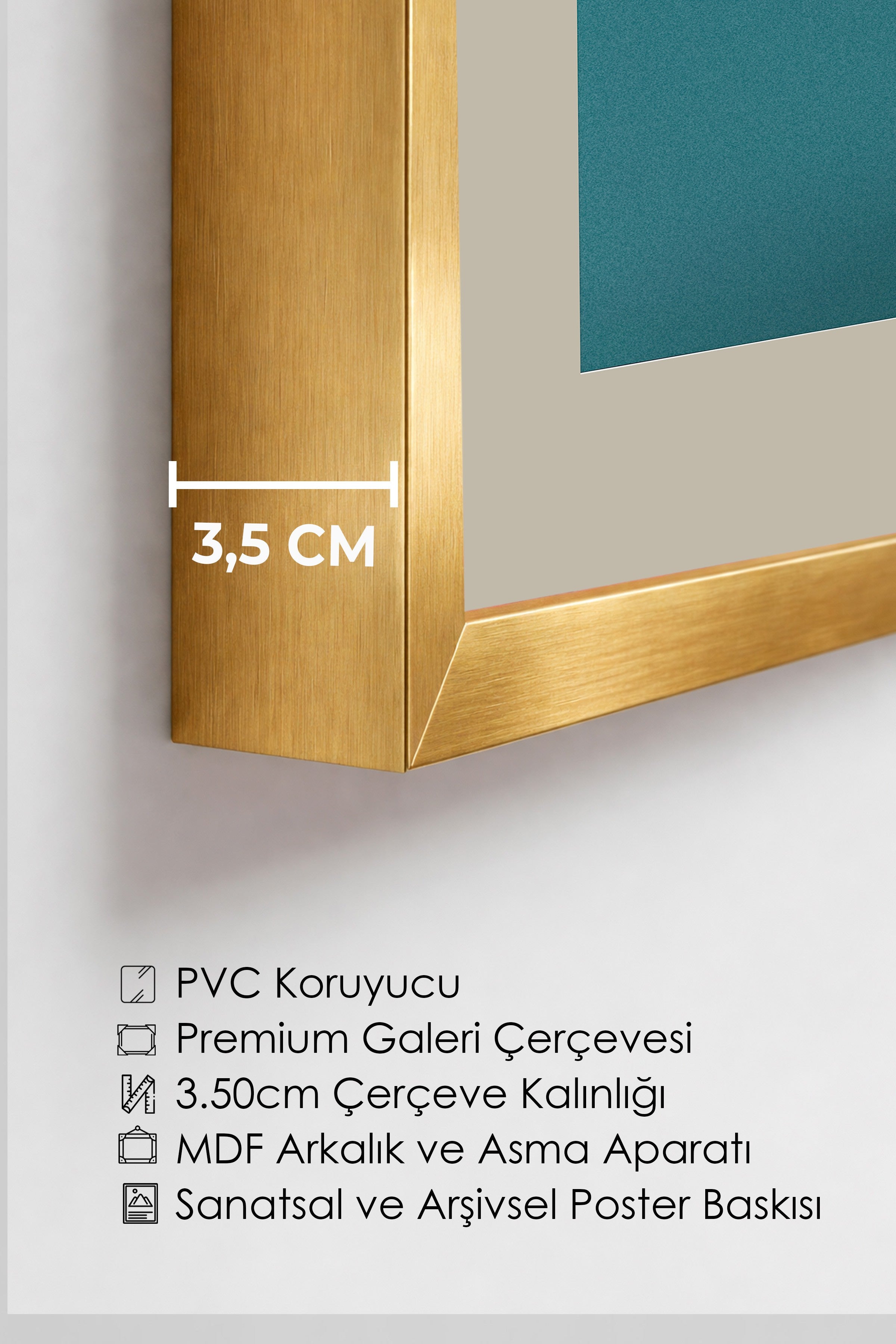 Duvar Tablosu, Lüks Gold Çerçeveli Tablo ve Poster, Ritüel Serisi, Kuş Tablo, NO:115211