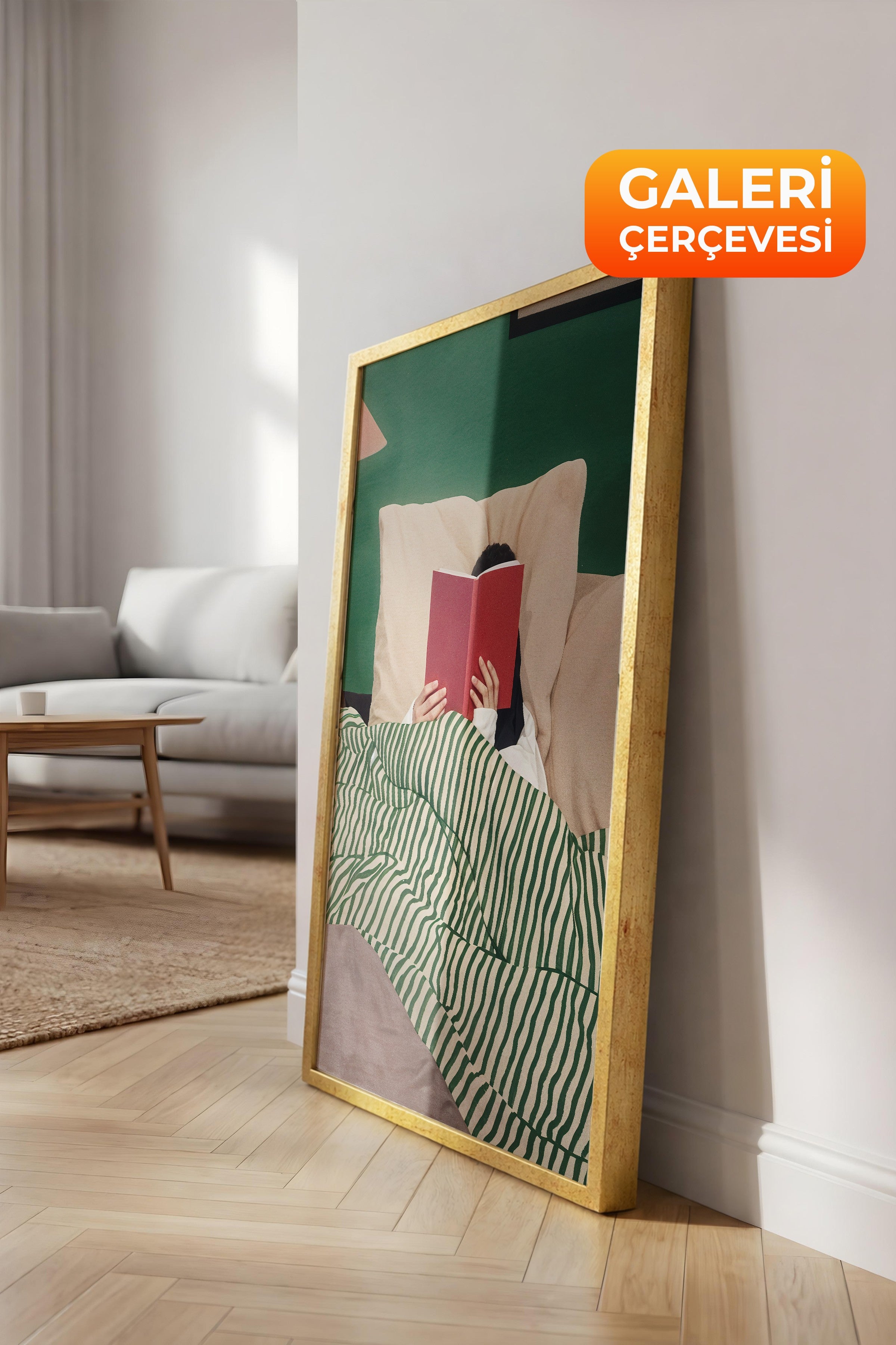 Duvar Tablosu, Lüks Gold Çerçeveli Tablo ve Poster, Ritüel Serisi, Maximalist Tablo, NO:115195