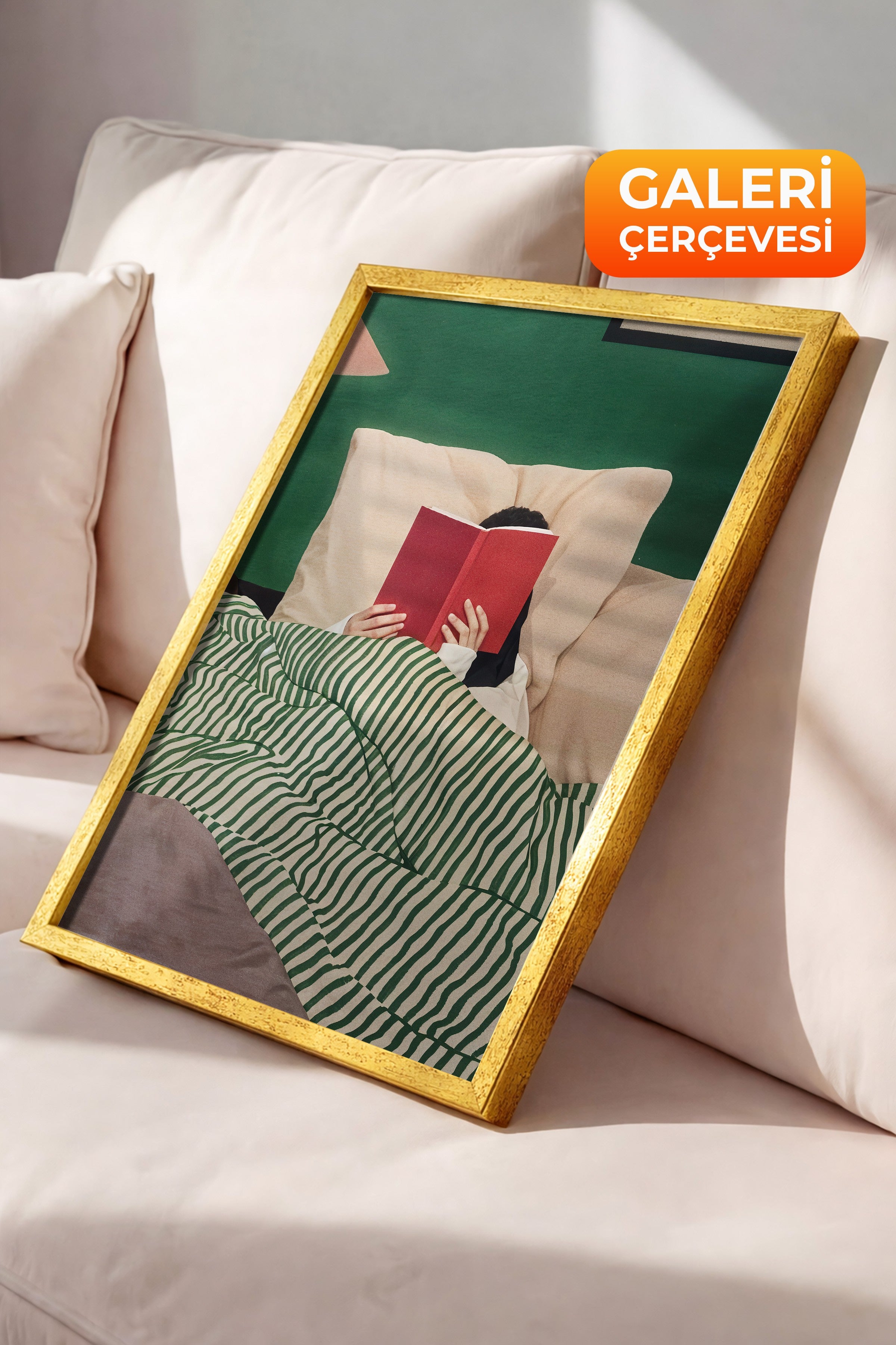 Duvar Tablosu, Lüks Gold Çerçeveli Tablo ve Poster, Ritüel Serisi, Maximalist Tablo, NO:115195