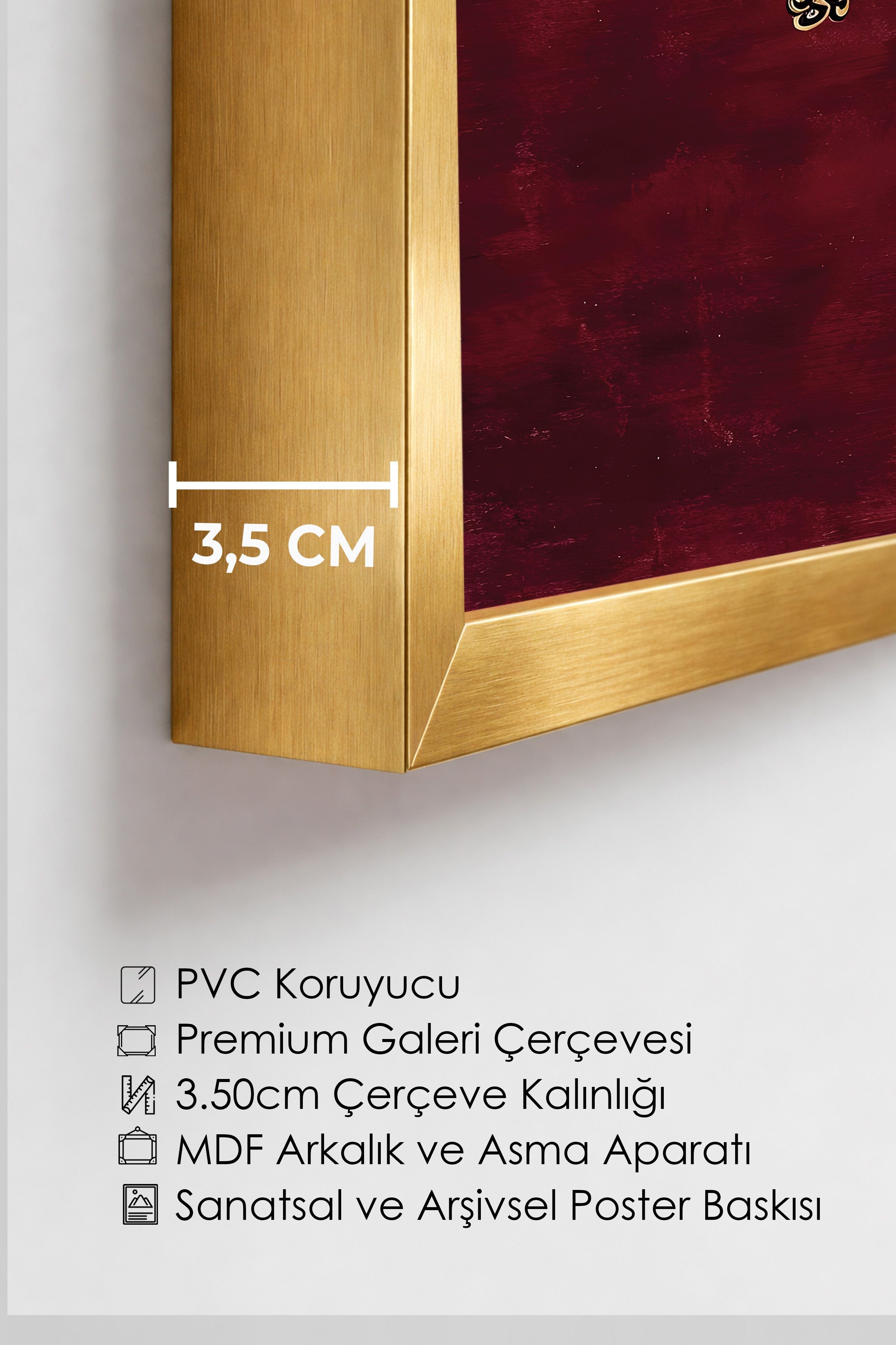 Duvar Tablosu, Lüks Gold Çerçeveli Tablo ve Poster, Ritüel Serisi, NO:115256