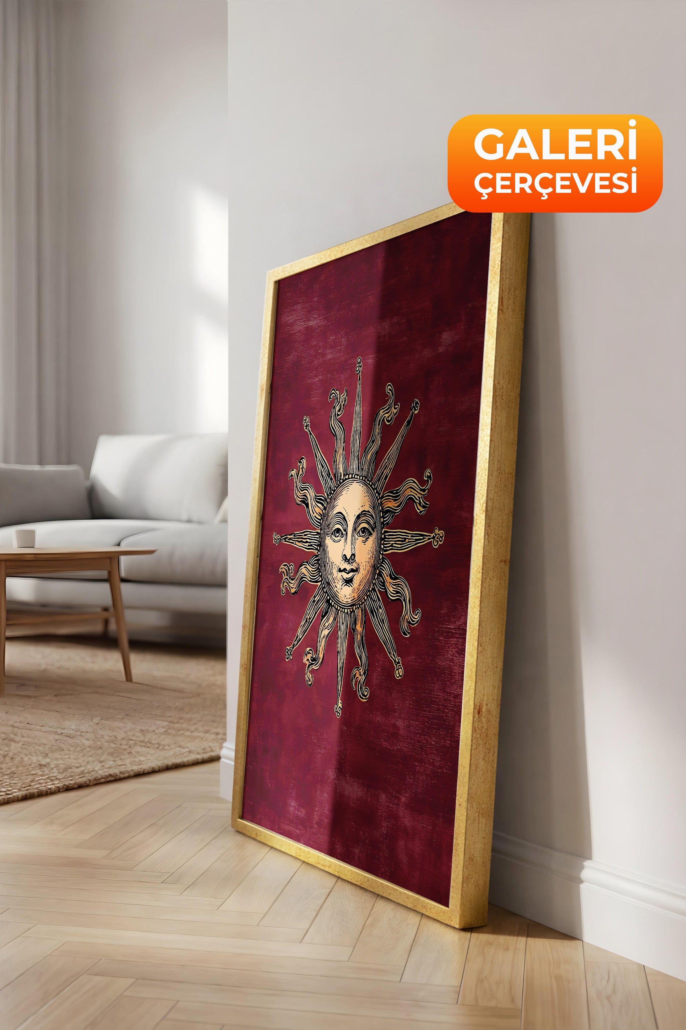 Duvar Tablosu, Lüks Gold Çerçeveli Tablo ve Poster, Ritüel Serisi, NO:115256