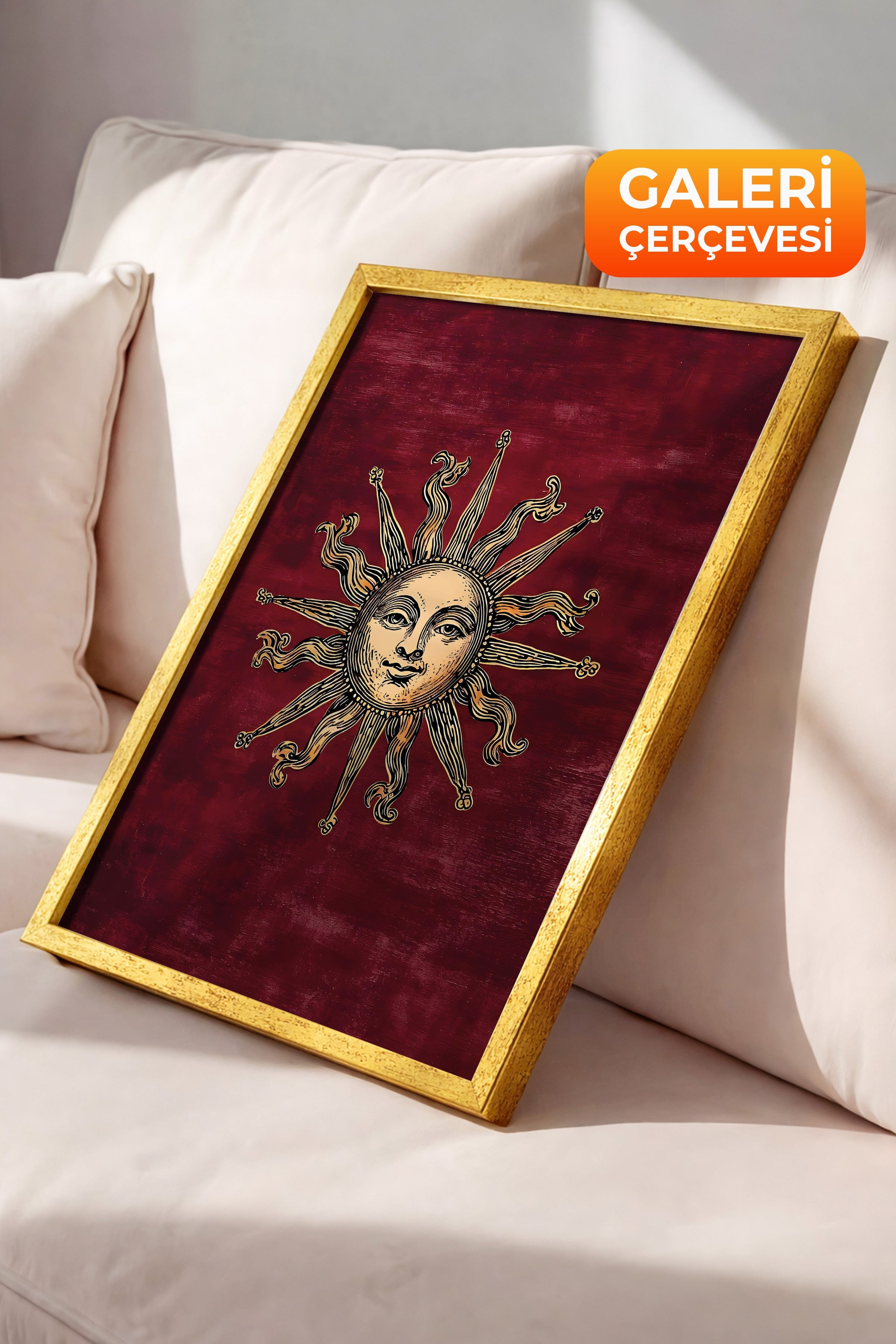 Duvar Tablosu, Lüks Gold Çerçeveli Tablo ve Poster, Ritüel Serisi, NO:115256